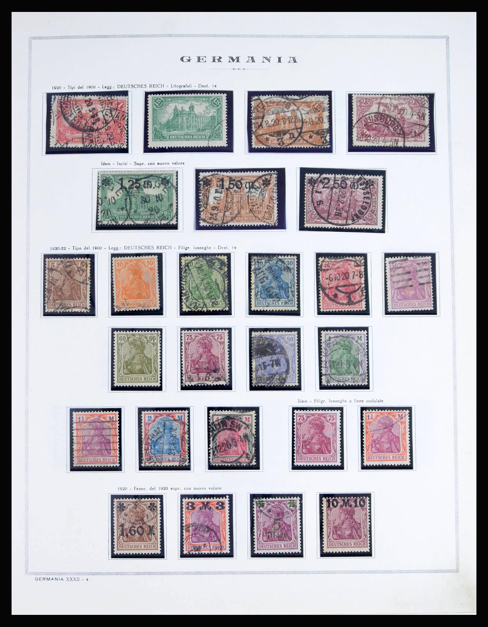 40125 0006 - Postzegelverzameling 40125 Duitse Rijk compleet 1872-1945.