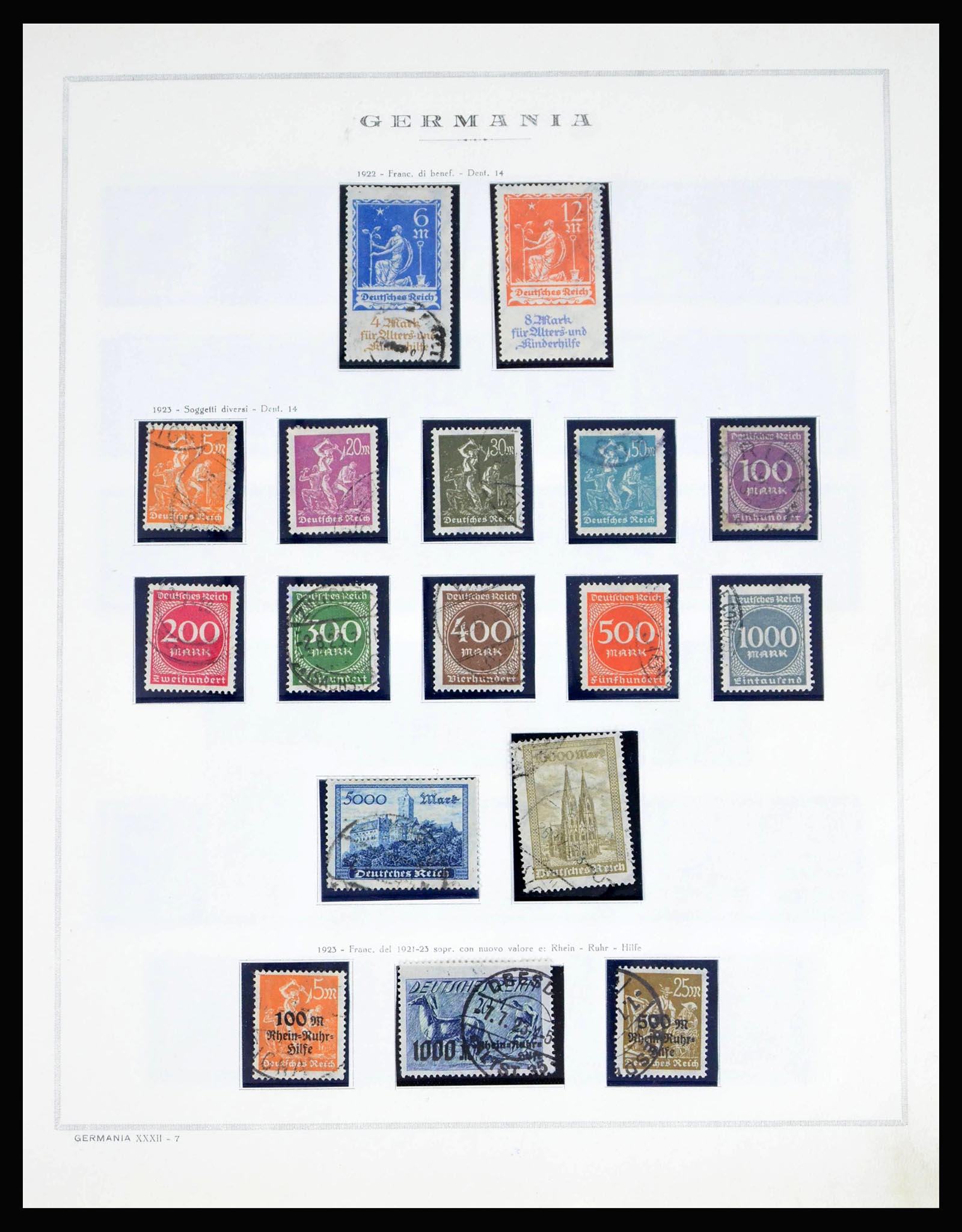 40125 0012 - Postzegelverzameling 40125 Duitse Rijk compleet 1872-1945.