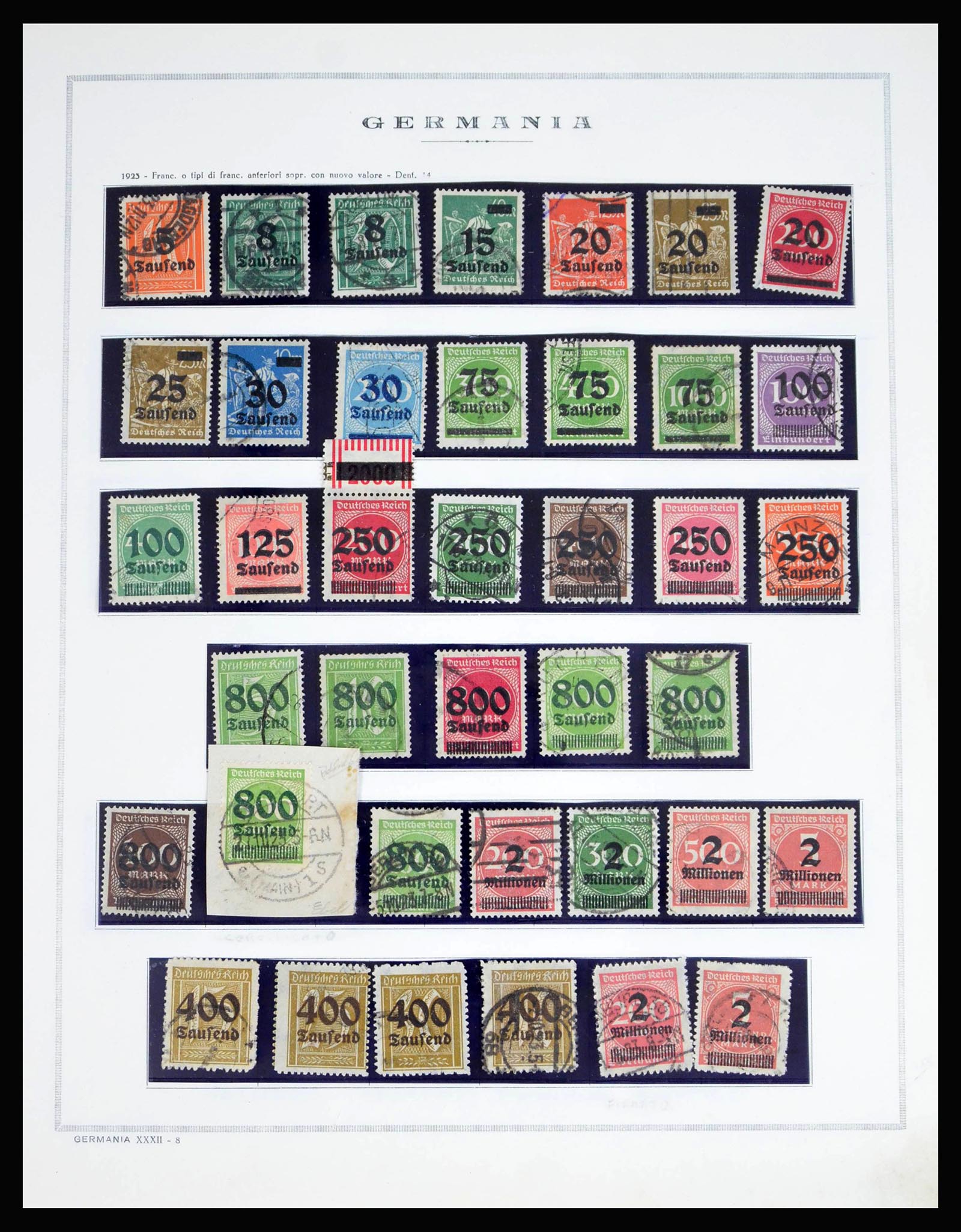 40125 0013 - Postzegelverzameling 40125 Duitse Rijk compleet 1872-1945.