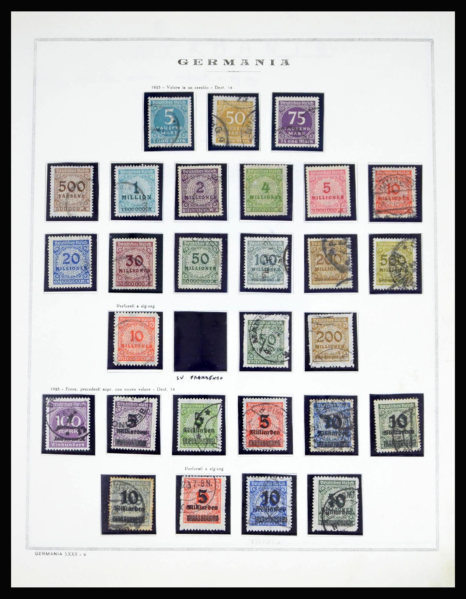 40125 0014 - Postzegelverzameling 40125 Duitse Rijk compleet 1872-1945.