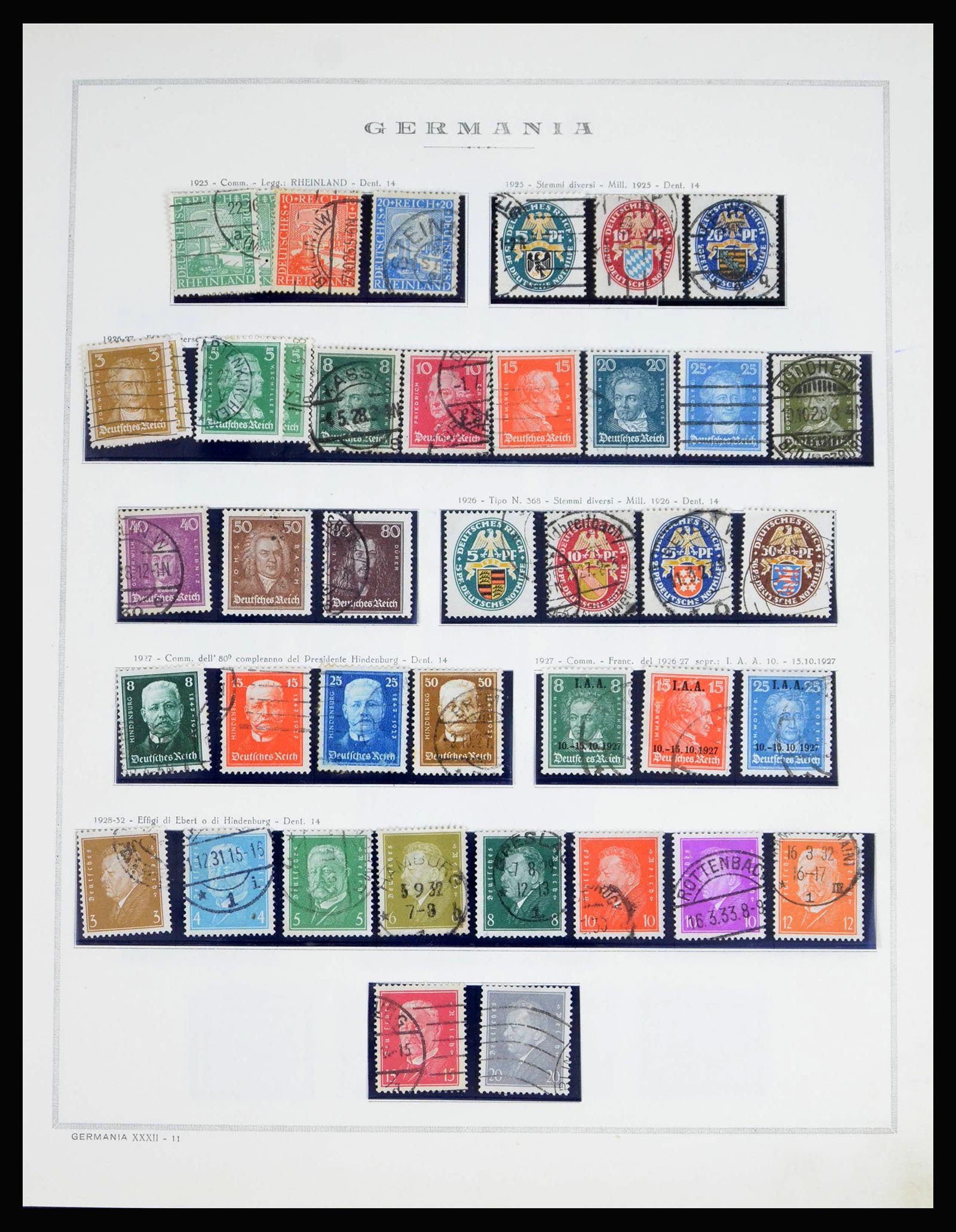 40125 0018 - Postzegelverzameling 40125 Duitse Rijk compleet 1872-1945.