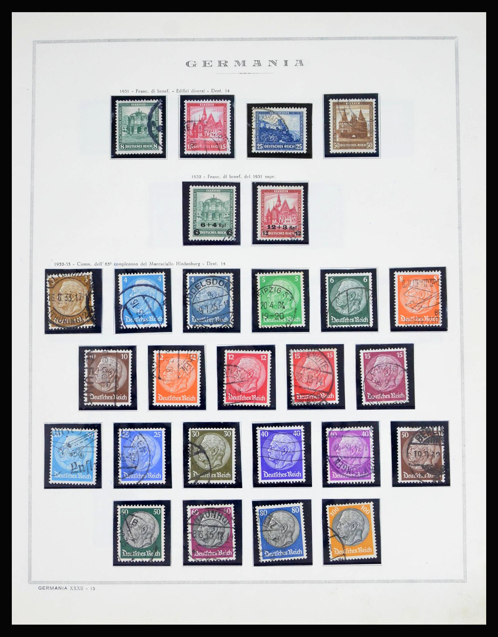 40125 0020 - Postzegelverzameling 40125 Duitse Rijk compleet 1872-1945.