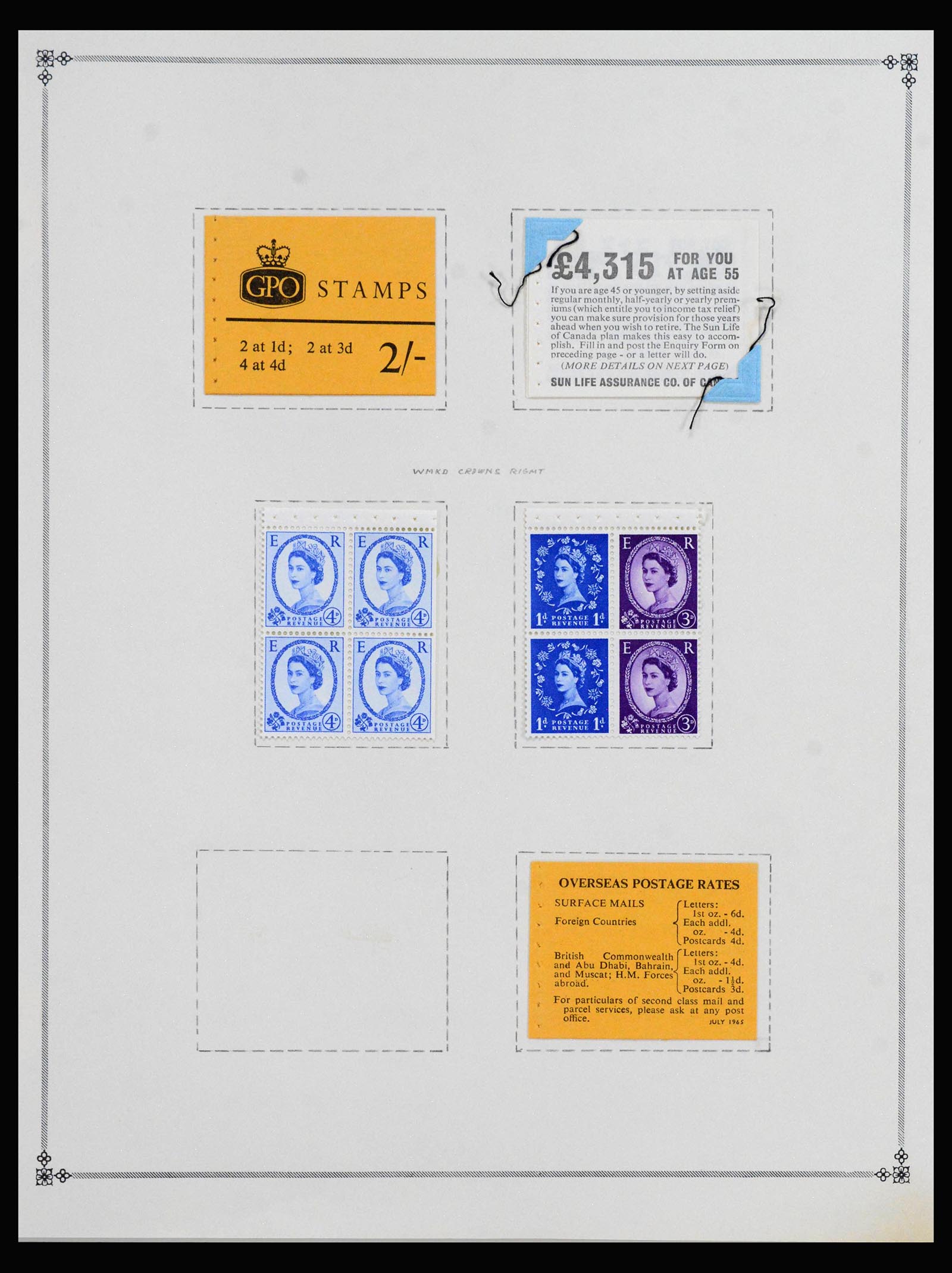 40128 0001 - Postzegelverzameling 40128 Engeland postzegelboekjes 1965-1994.