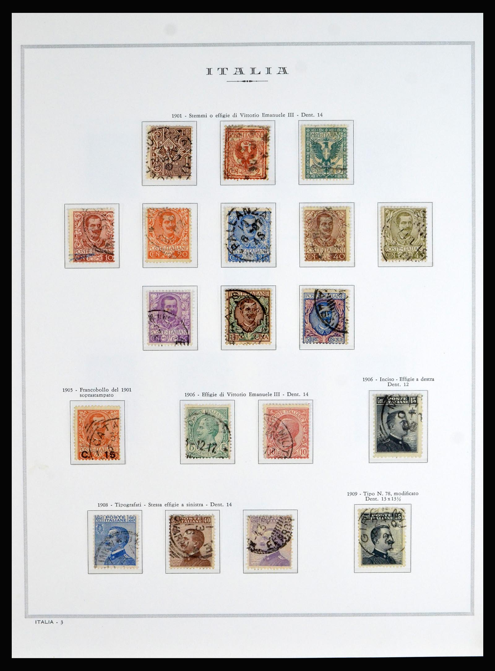 40130 0006 - Postzegelverzameling 40130 Italië compleet 1862-1944.