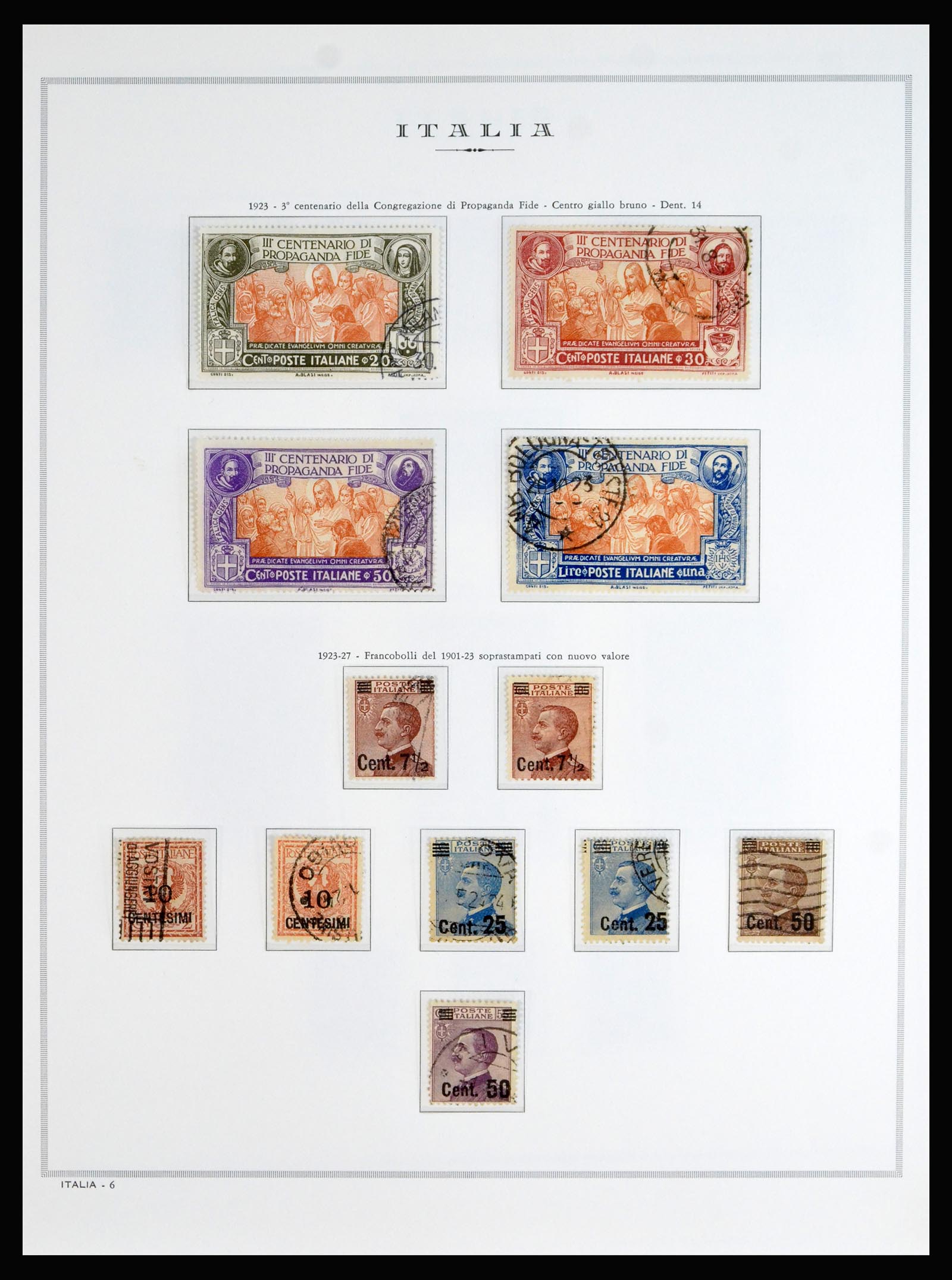 40130 0011 - Postzegelverzameling 40130 Italië compleet 1862-1944.