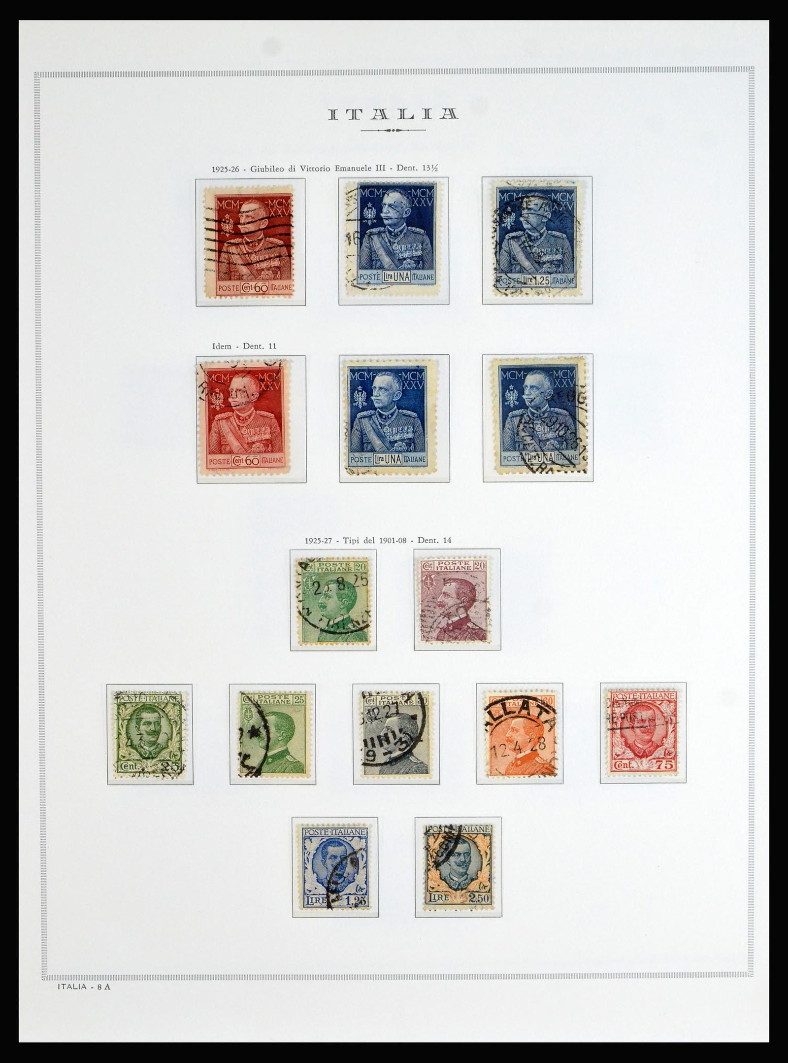 40130 0015 - Postzegelverzameling 40130 Italië compleet 1862-1944.