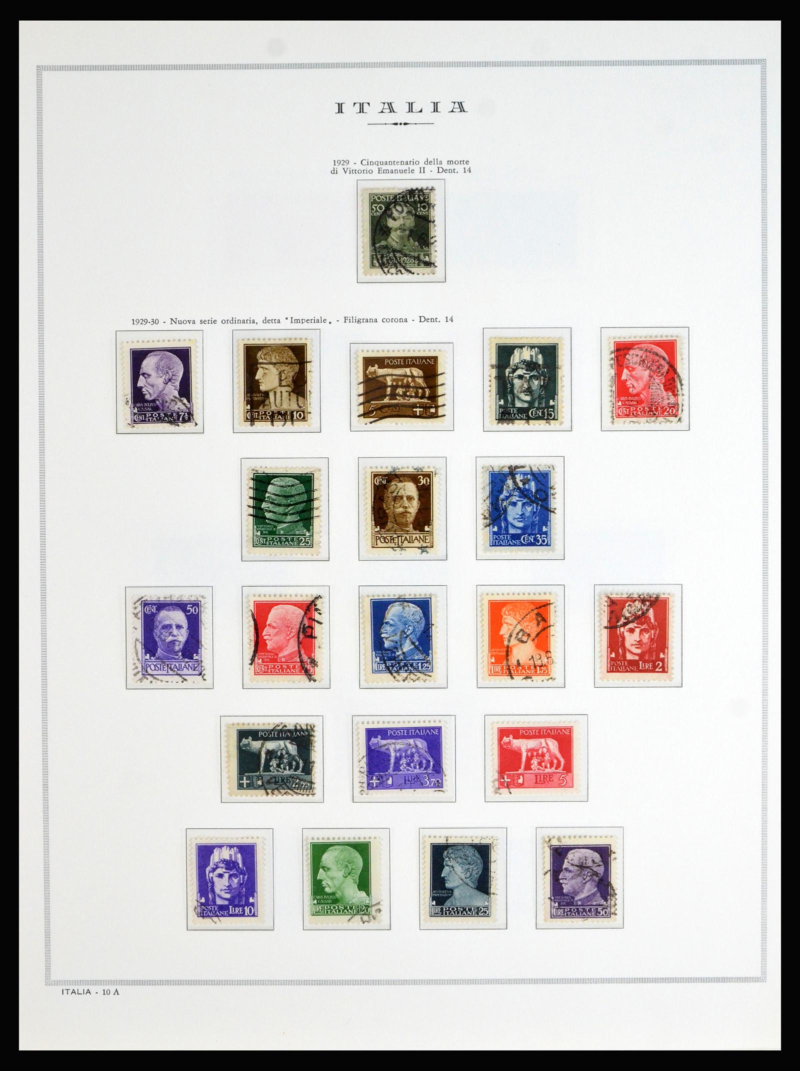 40130 0019 - Postzegelverzameling 40130 Italië compleet 1862-1944.