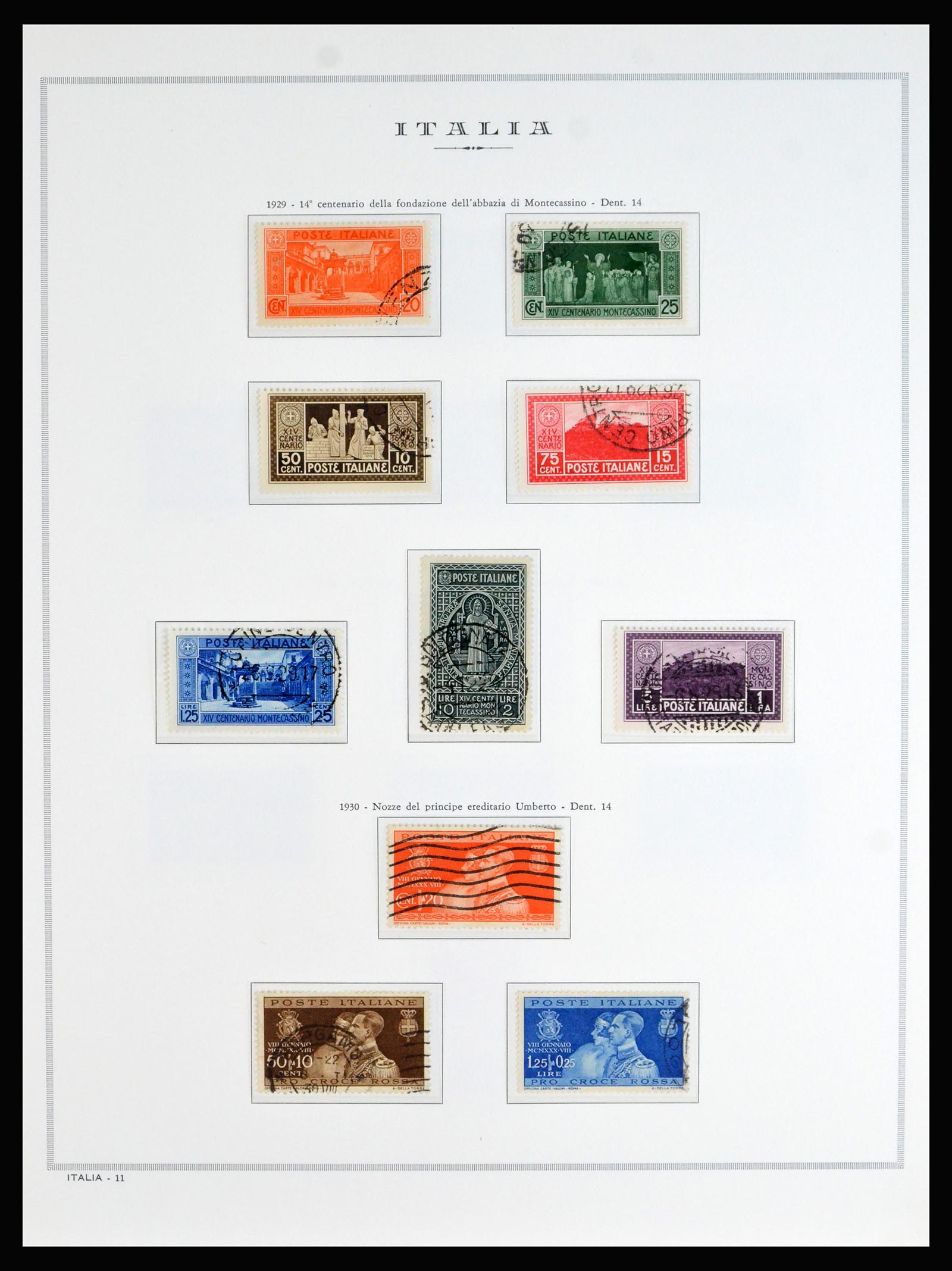 40130 0020 - Postzegelverzameling 40130 Italië compleet 1862-1944.