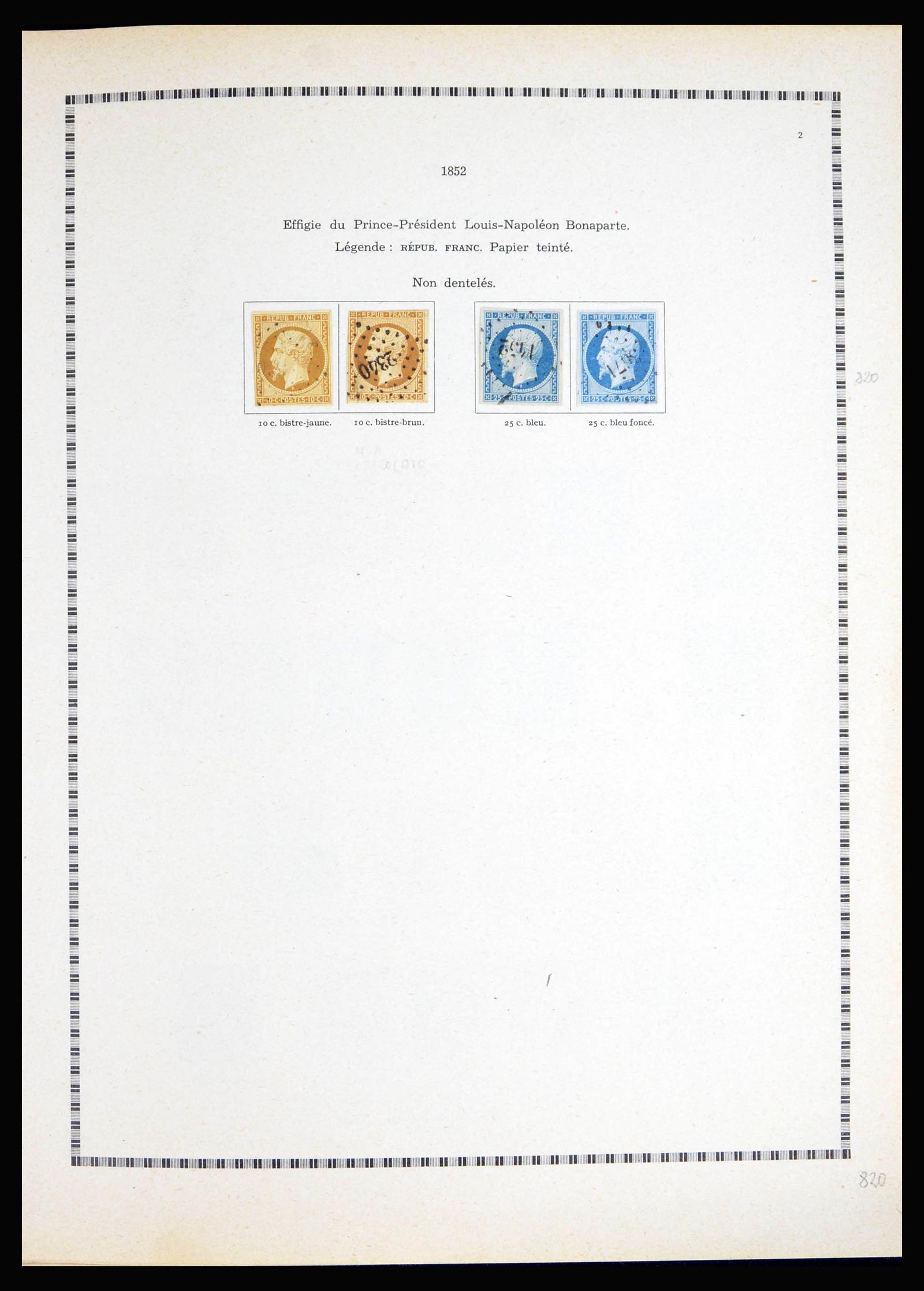 40135 0002 - Postzegelverzameling 40135 Frankrijk 1849-1972.