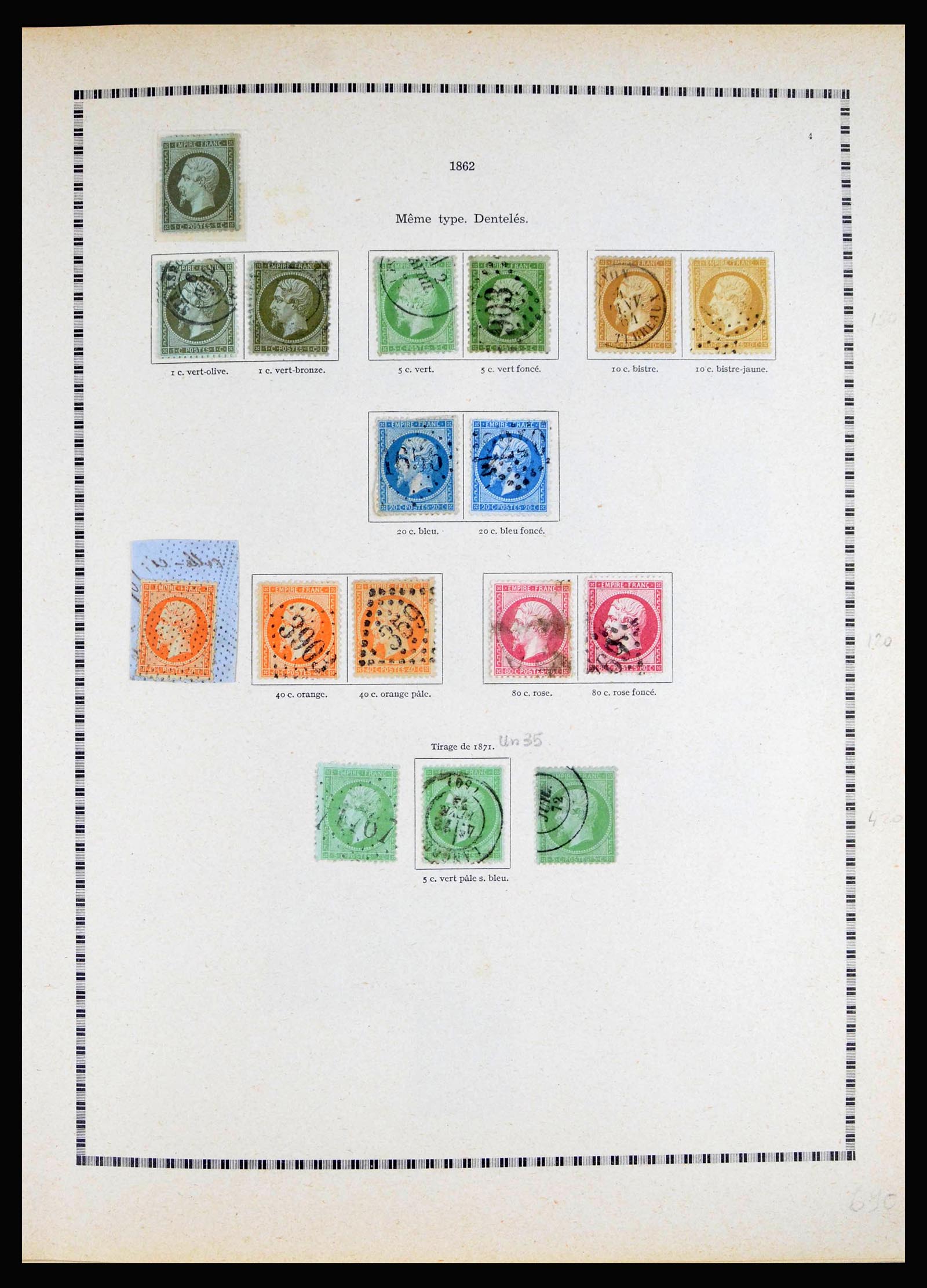 40135 0004 - Postzegelverzameling 40135 Frankrijk 1849-1972.