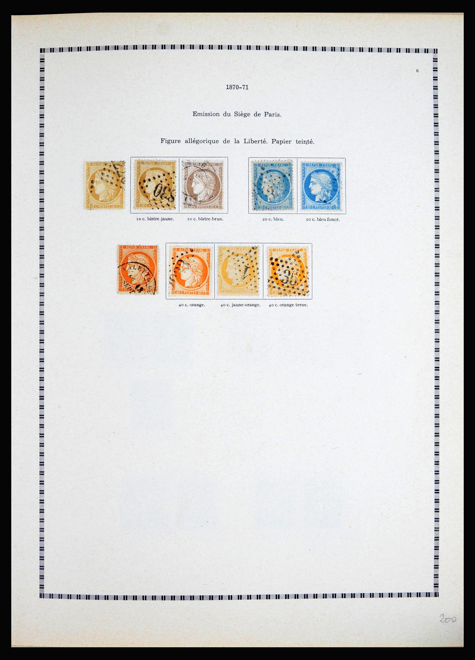 40135 0006 - Postzegelverzameling 40135 Frankrijk 1849-1972.