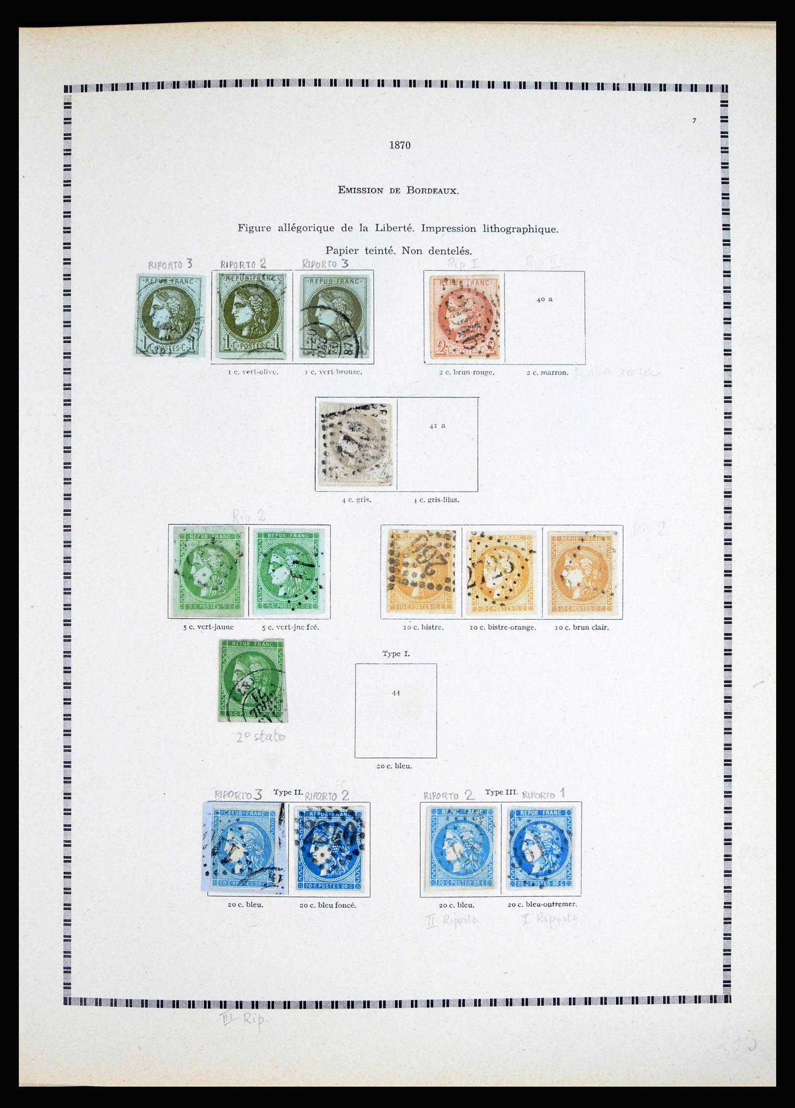 40135 0007 - Postzegelverzameling 40135 Frankrijk 1849-1972.