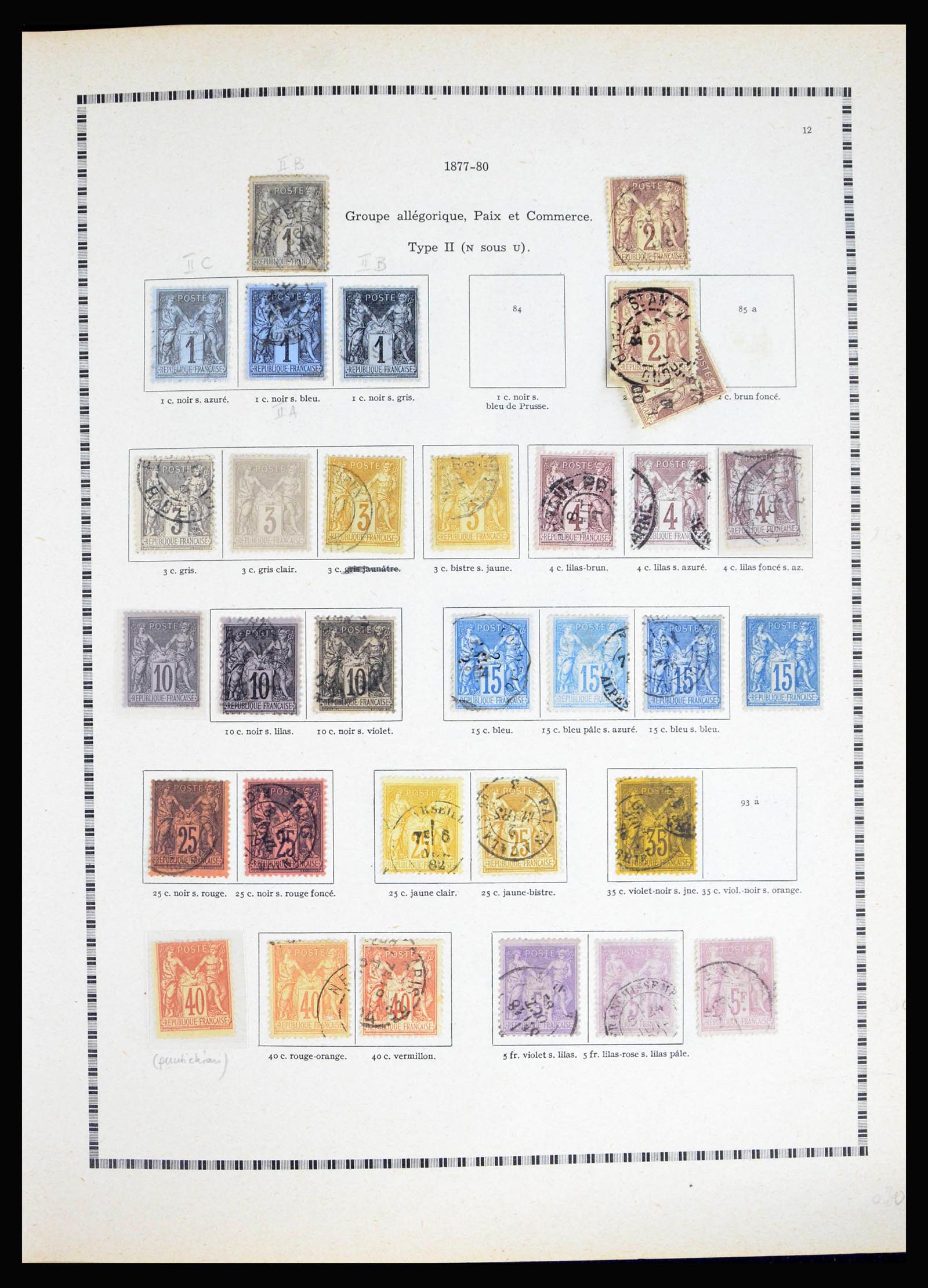 40135 0013 - Postzegelverzameling 40135 Frankrijk 1849-1972.