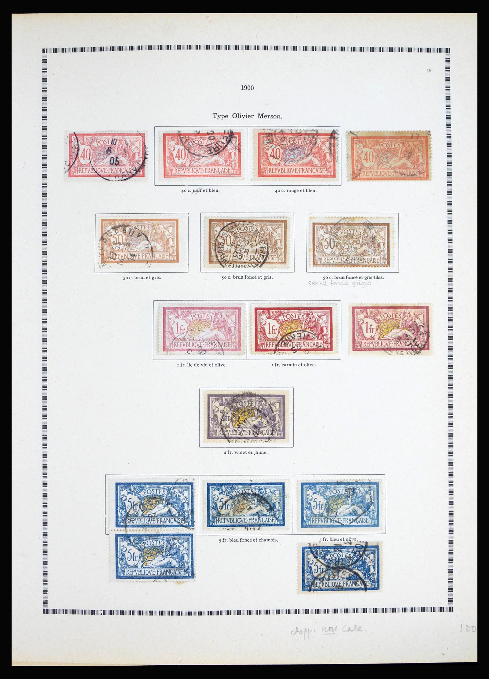 40135 0017 - Postzegelverzameling 40135 Frankrijk 1849-1972.