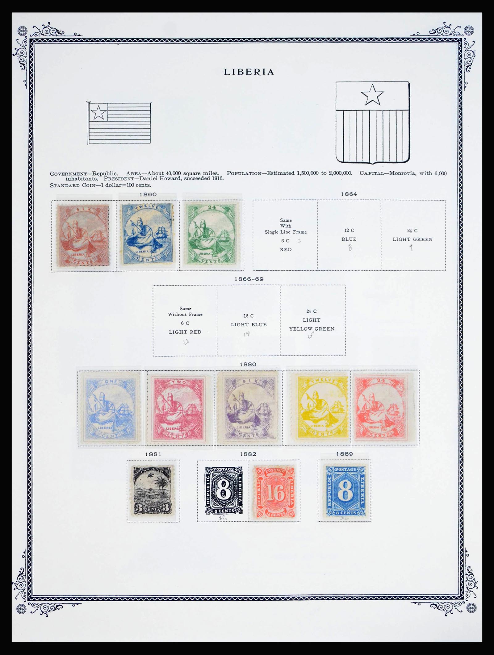 40136 0019 - Postzegelverzameling 40136 Wereld 1871-1910.