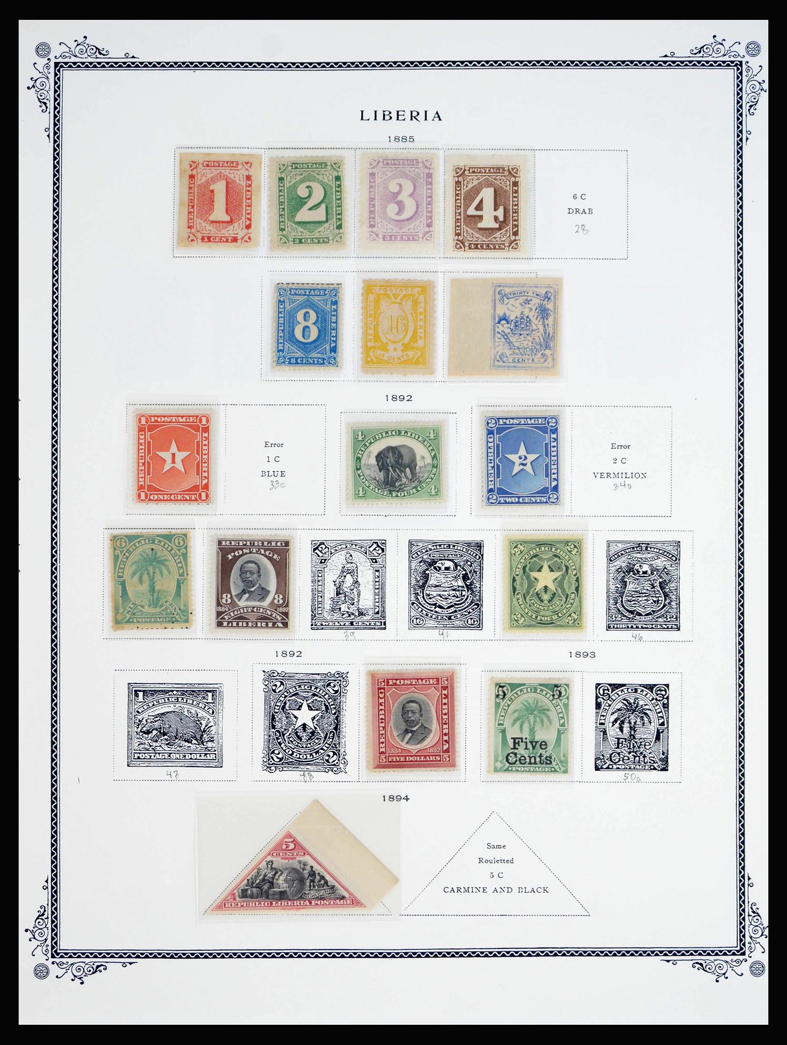 40136 0020 - Postzegelverzameling 40136 Wereld 1871-1910.