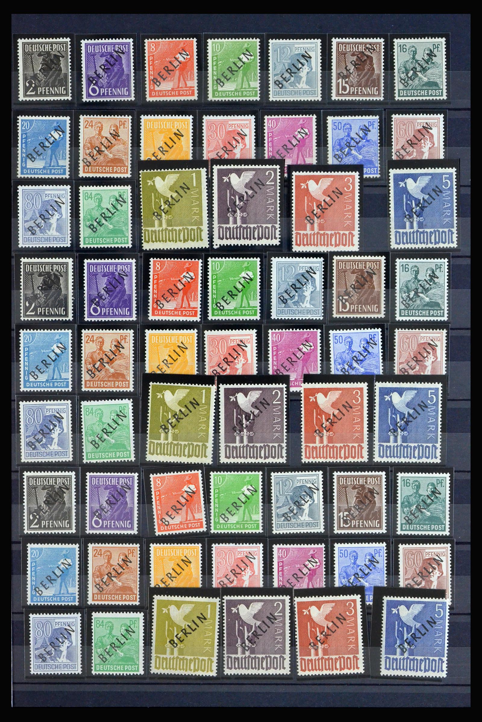 40140 0005 - Postzegelverzameling 40140 Berlijn toppers 1948-1949.