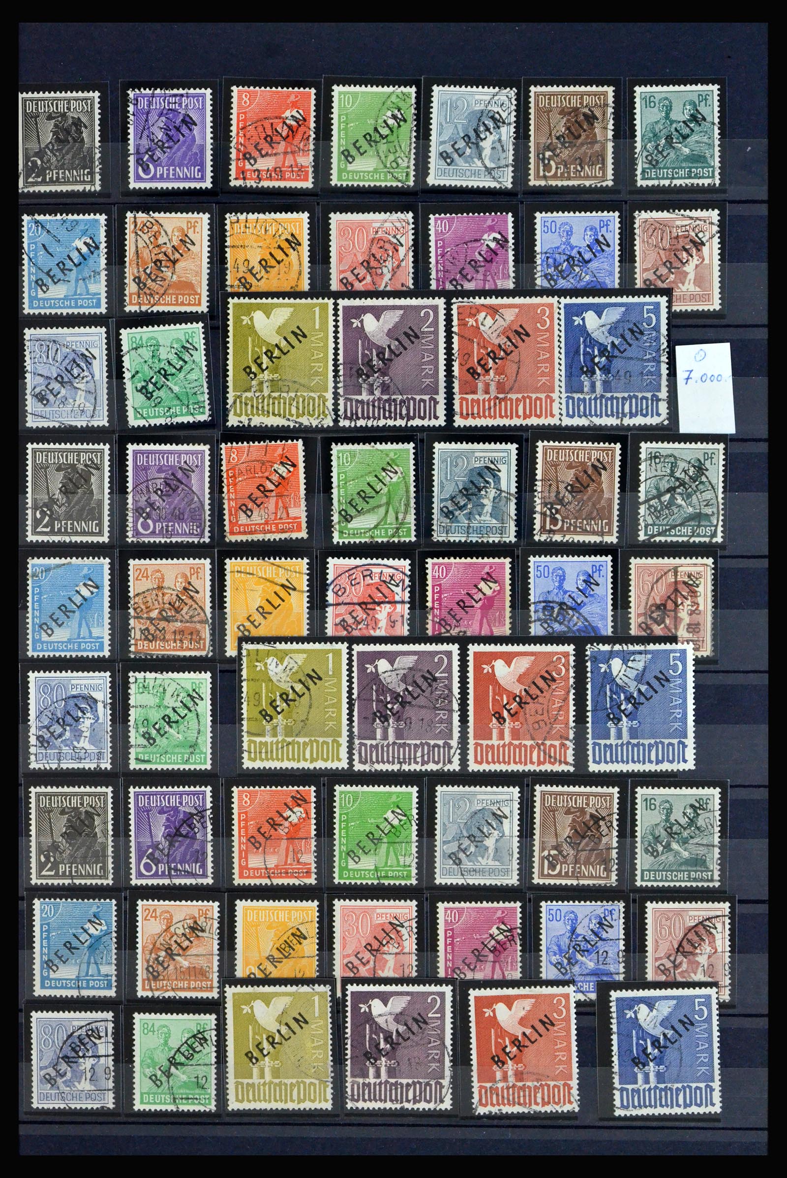 40140 0009 - Postzegelverzameling 40140 Berlijn toppers 1948-1949.