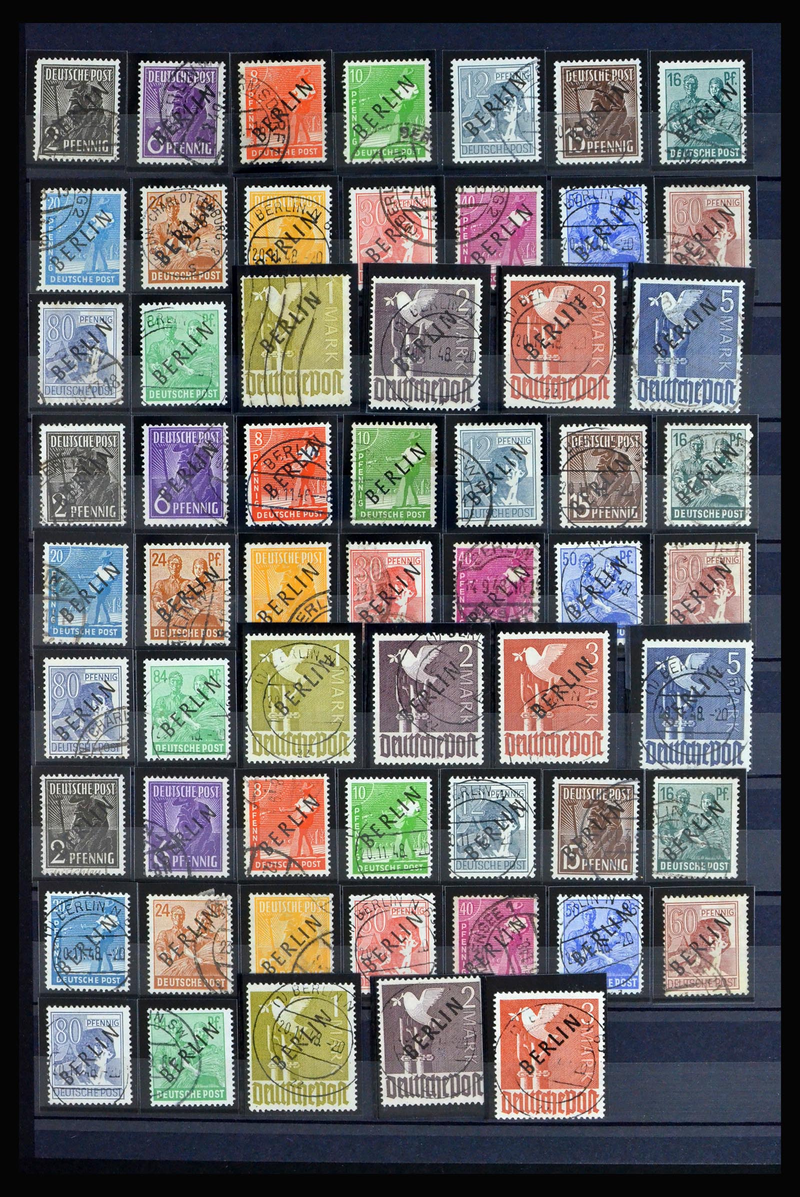 40140 0012 - Postzegelverzameling 40140 Berlijn toppers 1948-1949.
