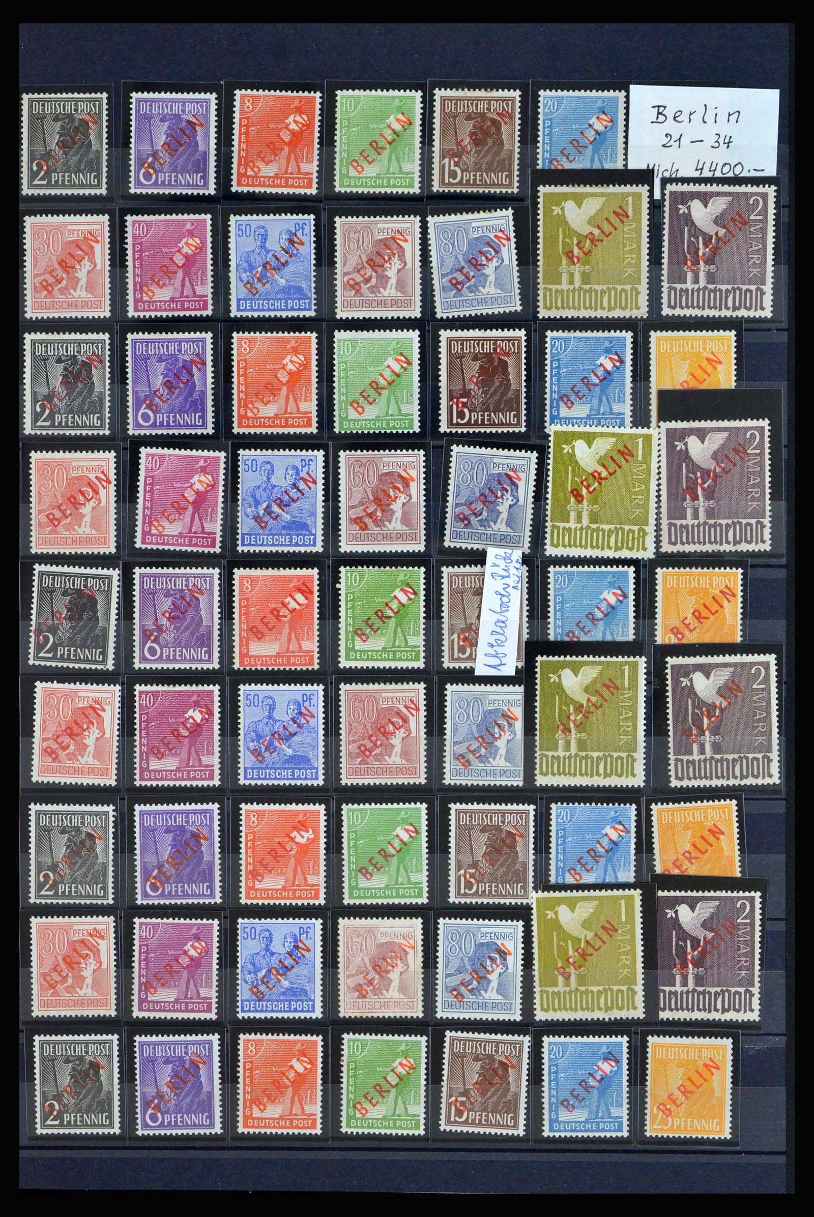 40140 0016 - Postzegelverzameling 40140 Berlijn toppers 1948-1949.