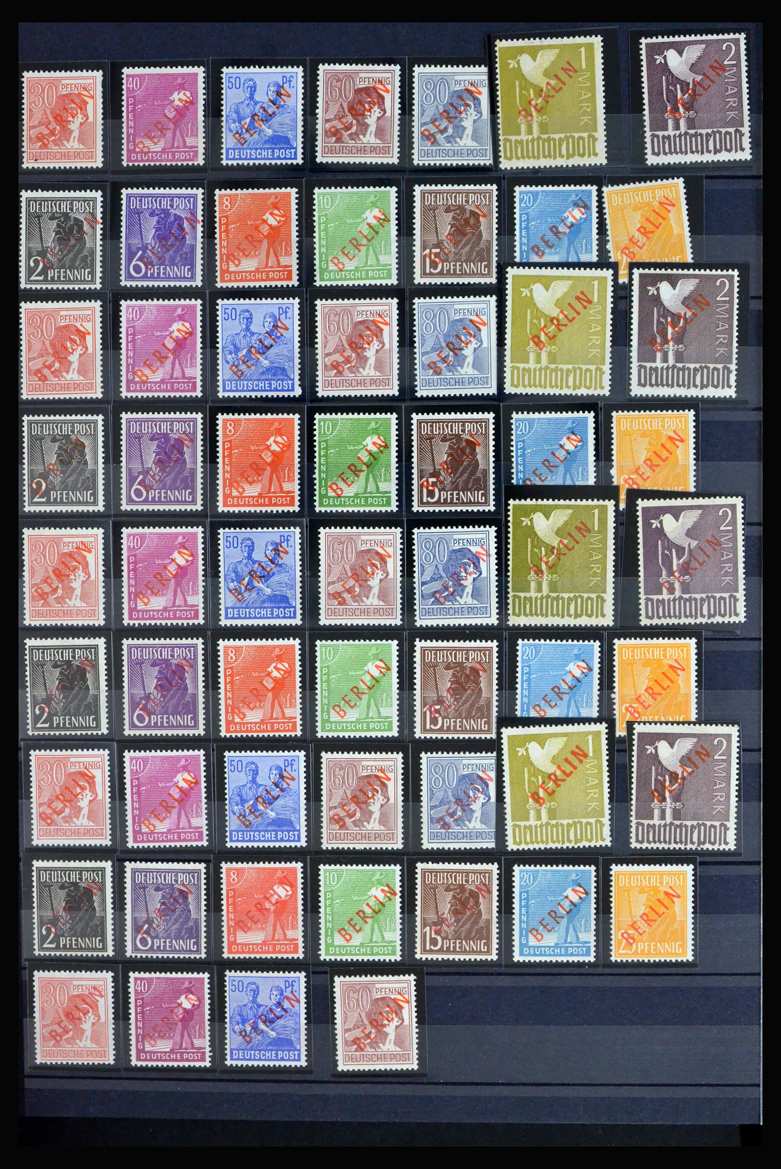 40140 0017 - Postzegelverzameling 40140 Berlijn toppers 1948-1949.