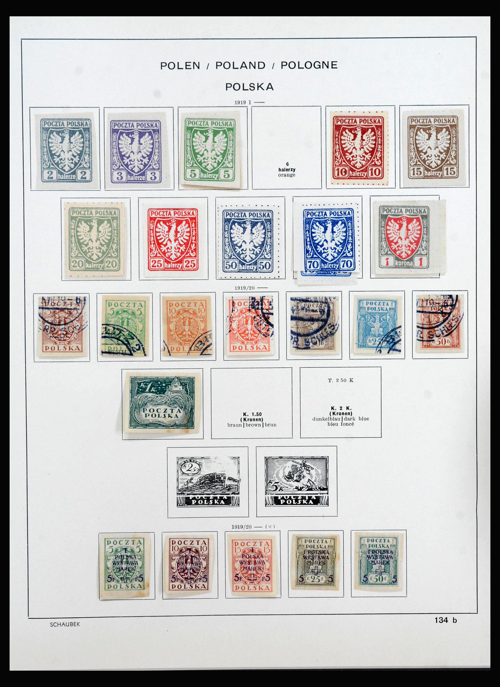 40141 0007 - Postzegelverzameling 40141 Tsjechoslowakije en Polen 1918-1945.