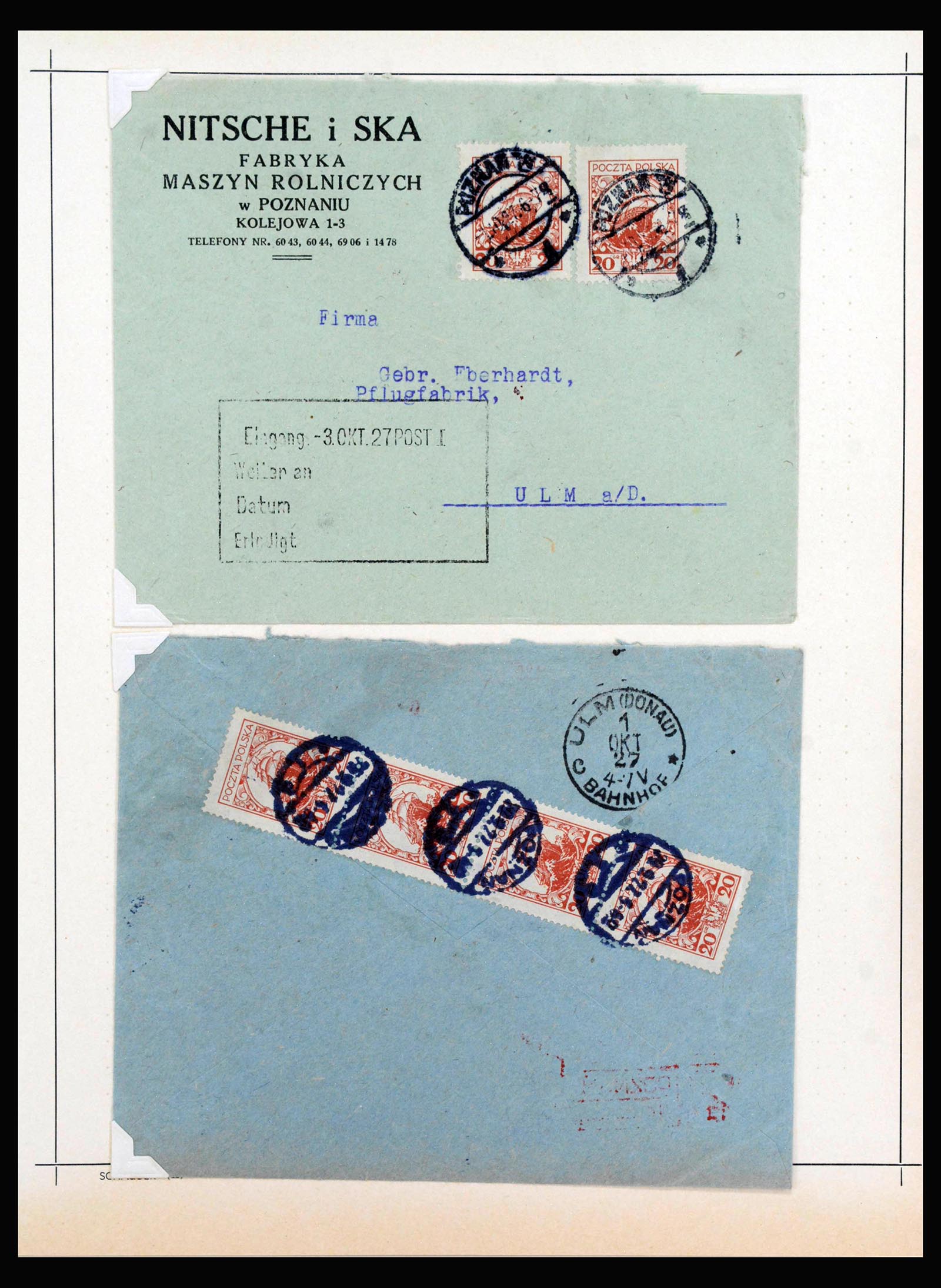 40141 0018 - Postzegelverzameling 40141 Tsjechoslowakije en Polen 1918-1945.