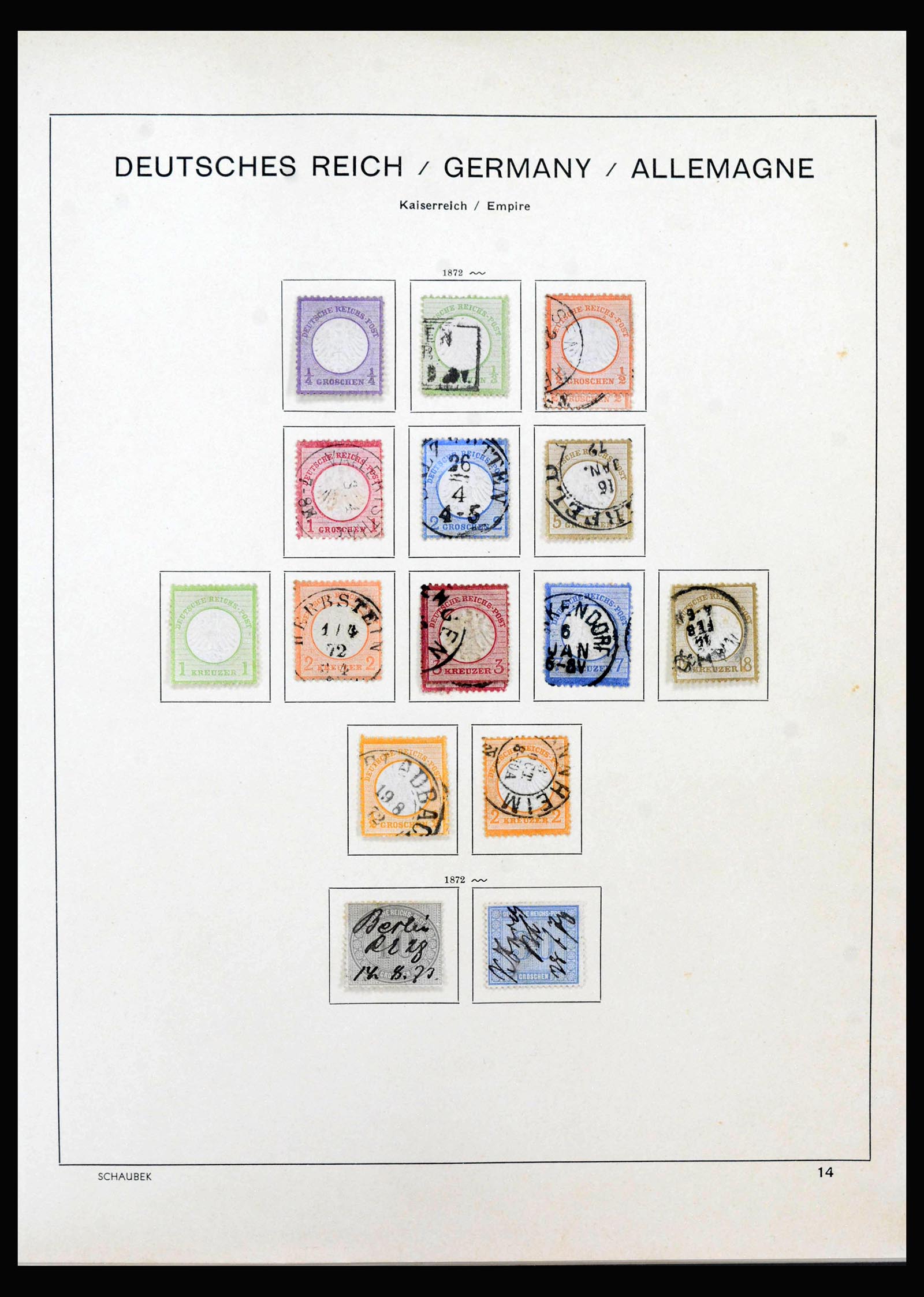 40142 0001 - Postzegelverzameling 40142 Duitse Rijk 1872-1945.
