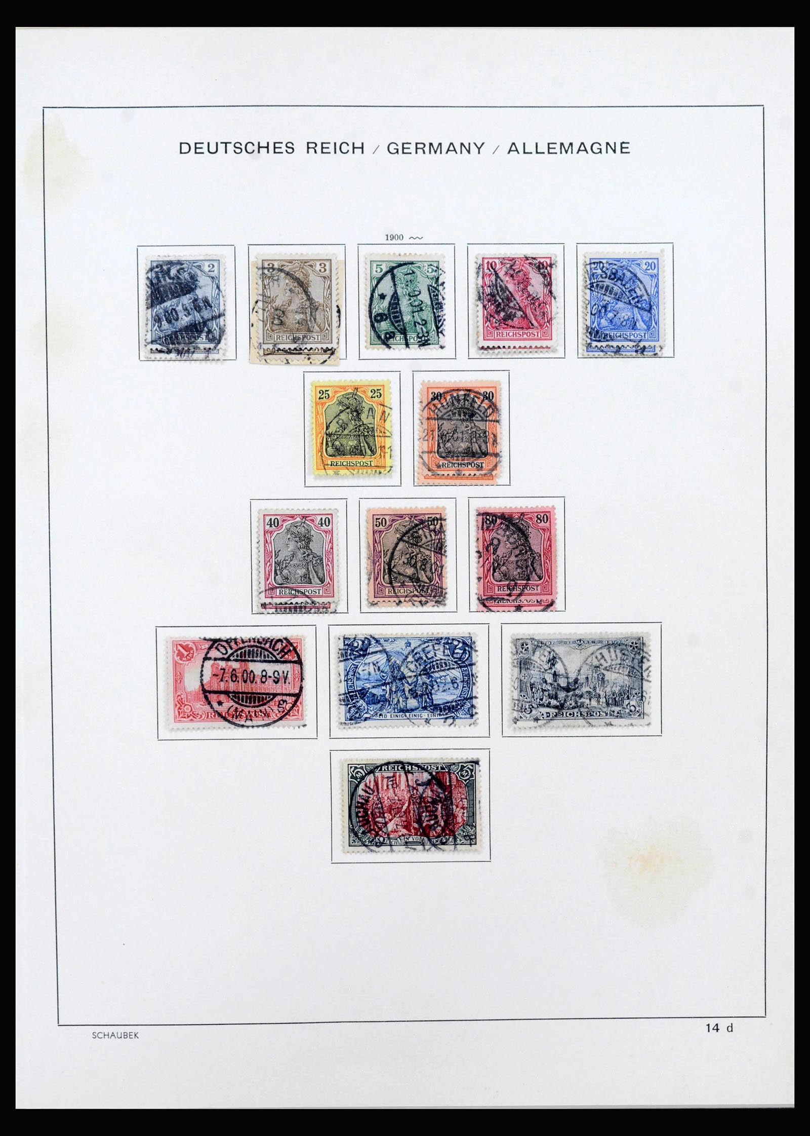 40142 0008 - Postzegelverzameling 40142 Duitse Rijk 1872-1945.