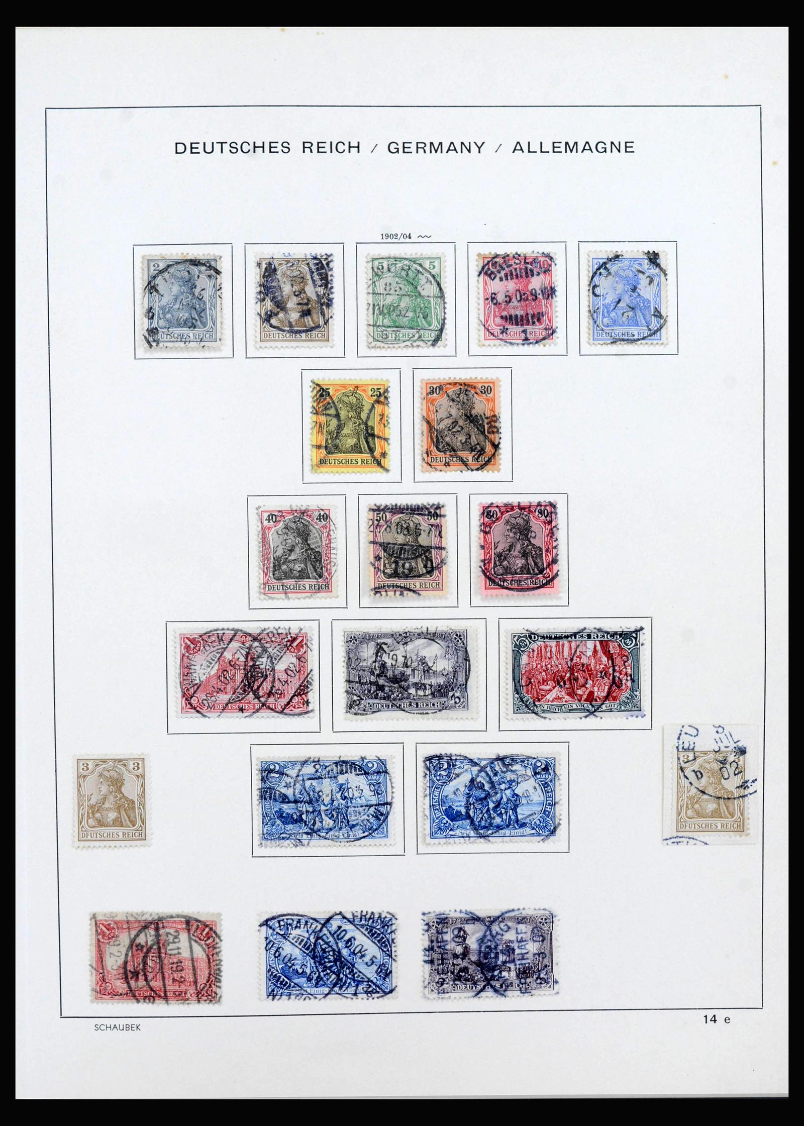 40142 0009 - Postzegelverzameling 40142 Duitse Rijk 1872-1945.