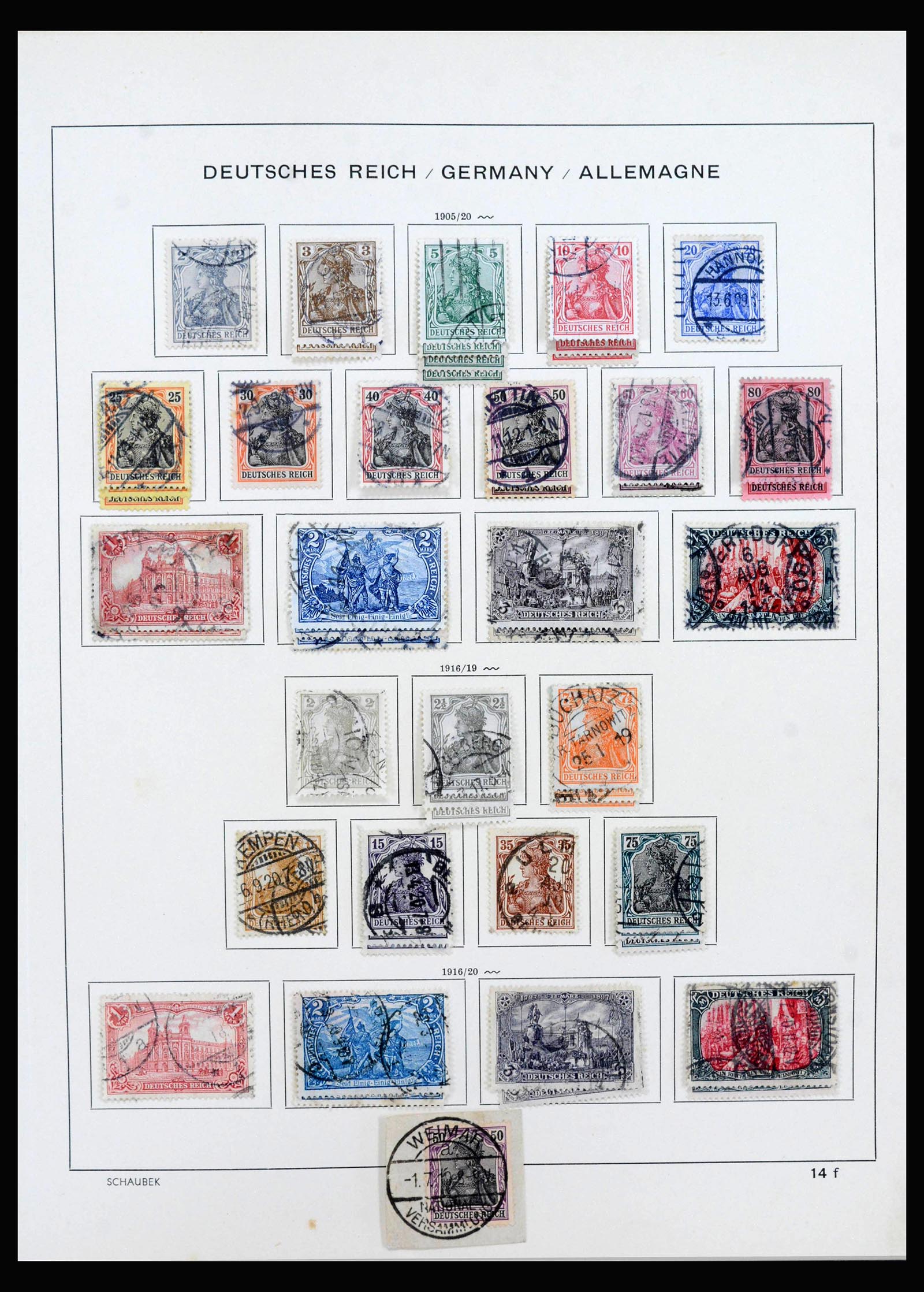 40142 0011 - Postzegelverzameling 40142 Duitse Rijk 1872-1945.