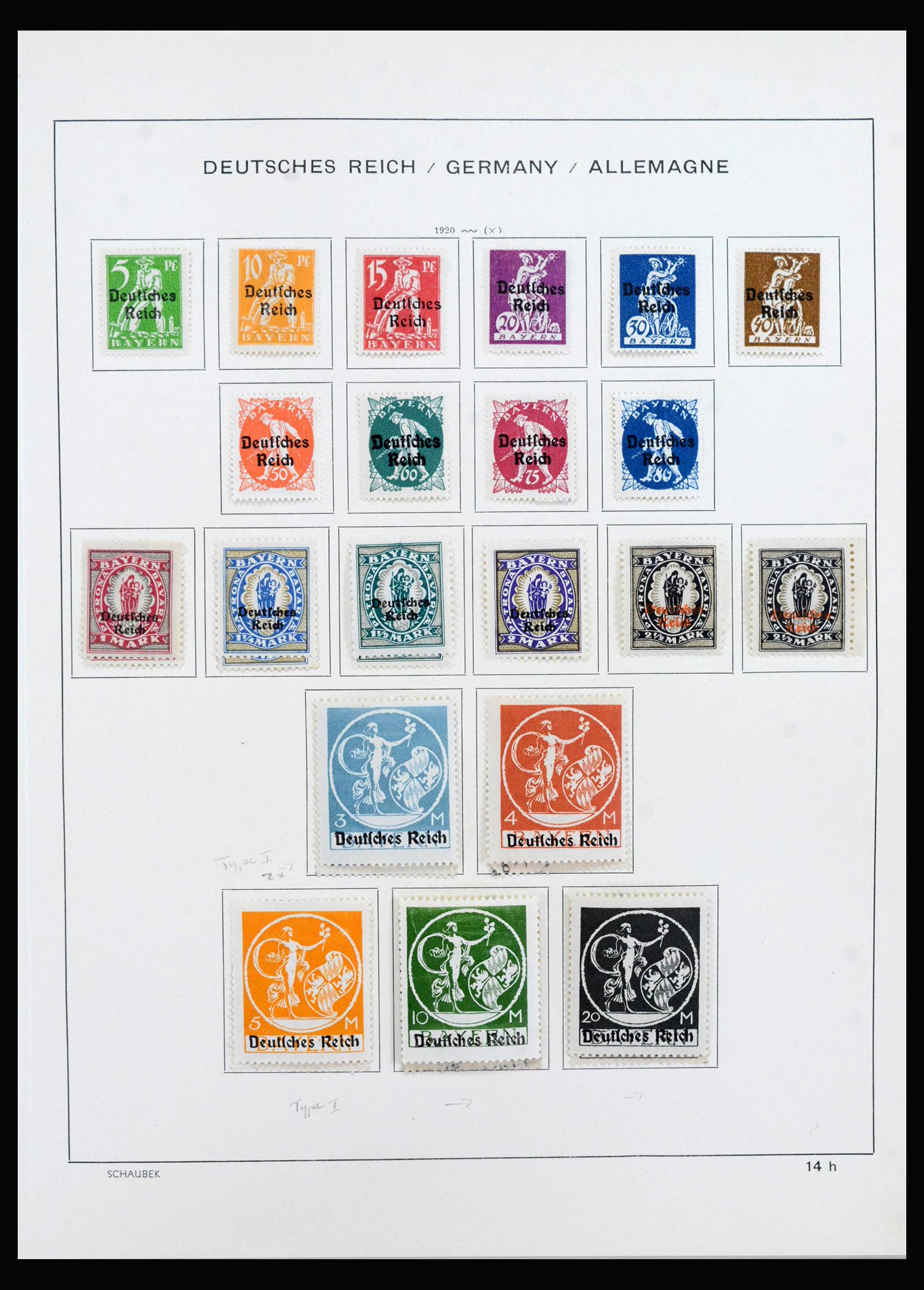40142 0014 - Postzegelverzameling 40142 Duitse Rijk 1872-1945.