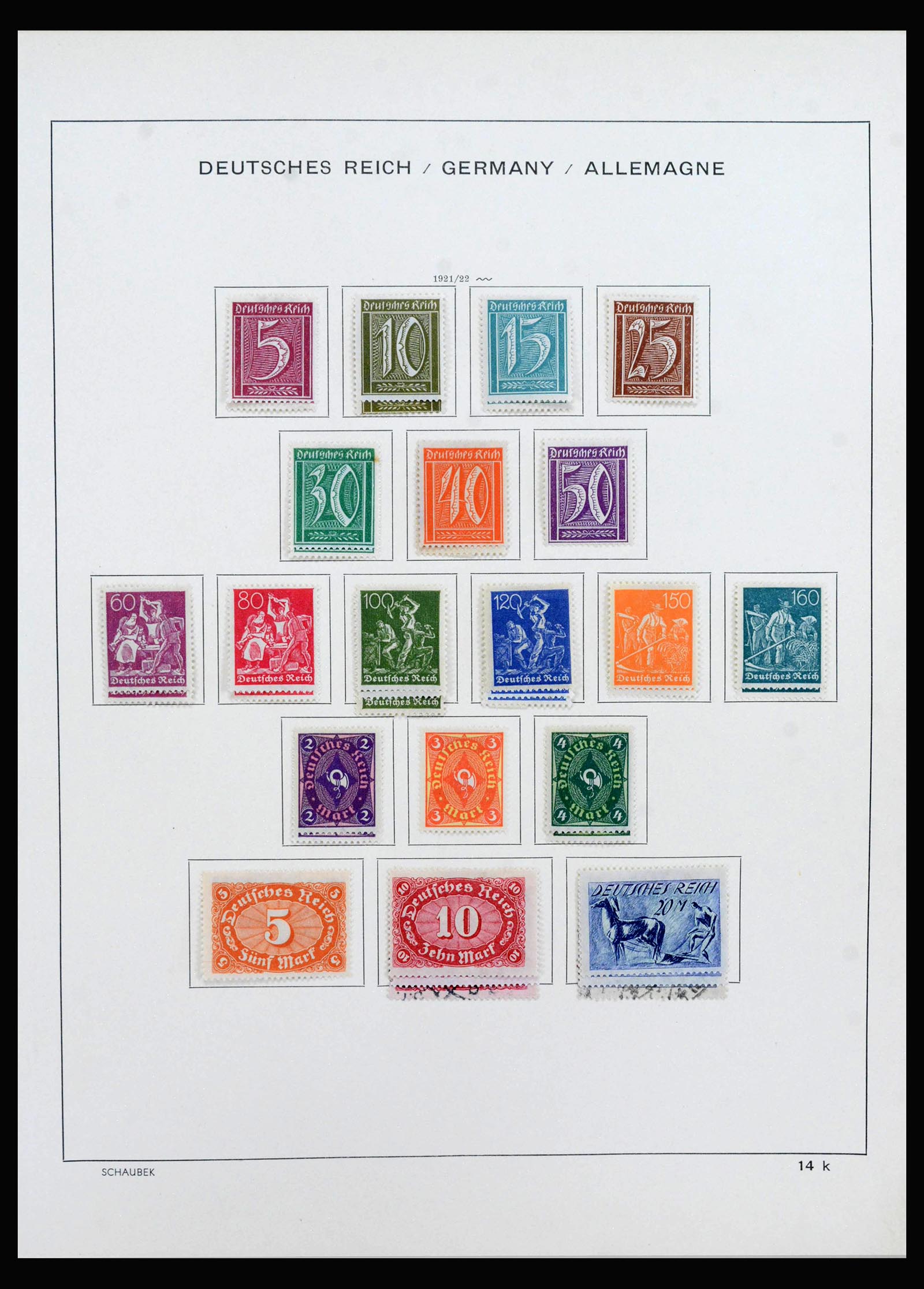 40142 0016 - Postzegelverzameling 40142 Duitse Rijk 1872-1945.