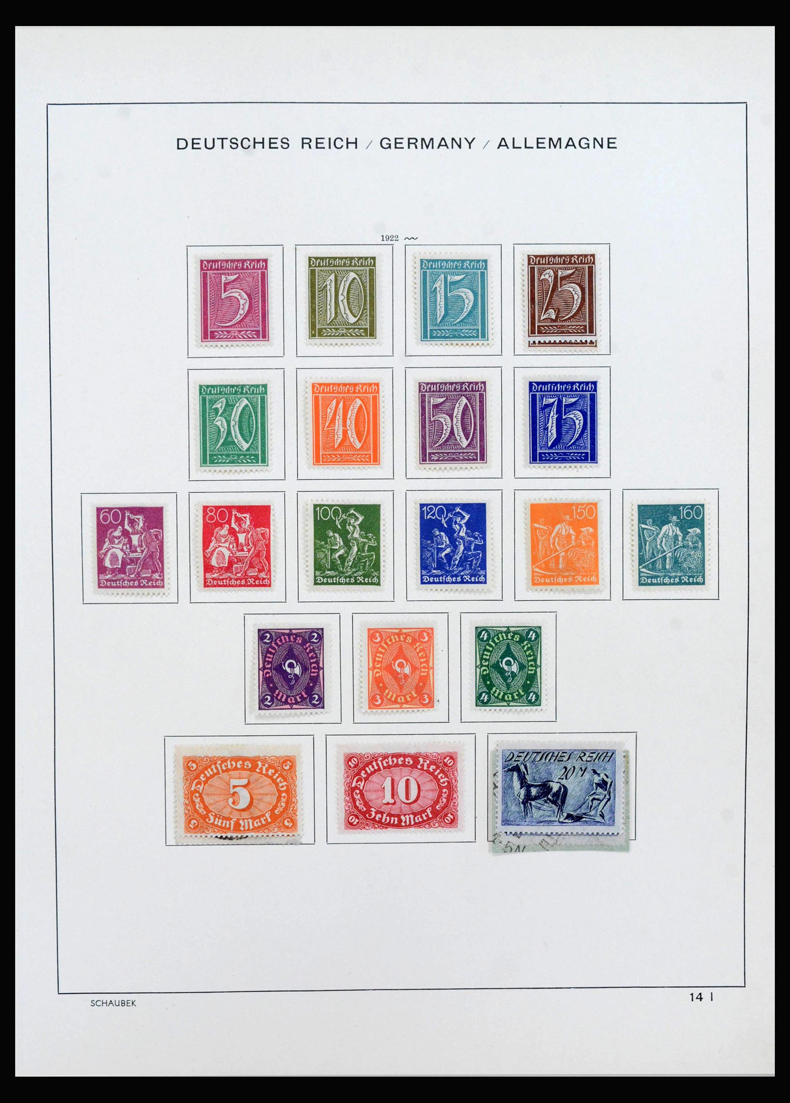 40142 0017 - Postzegelverzameling 40142 Duitse Rijk 1872-1945.