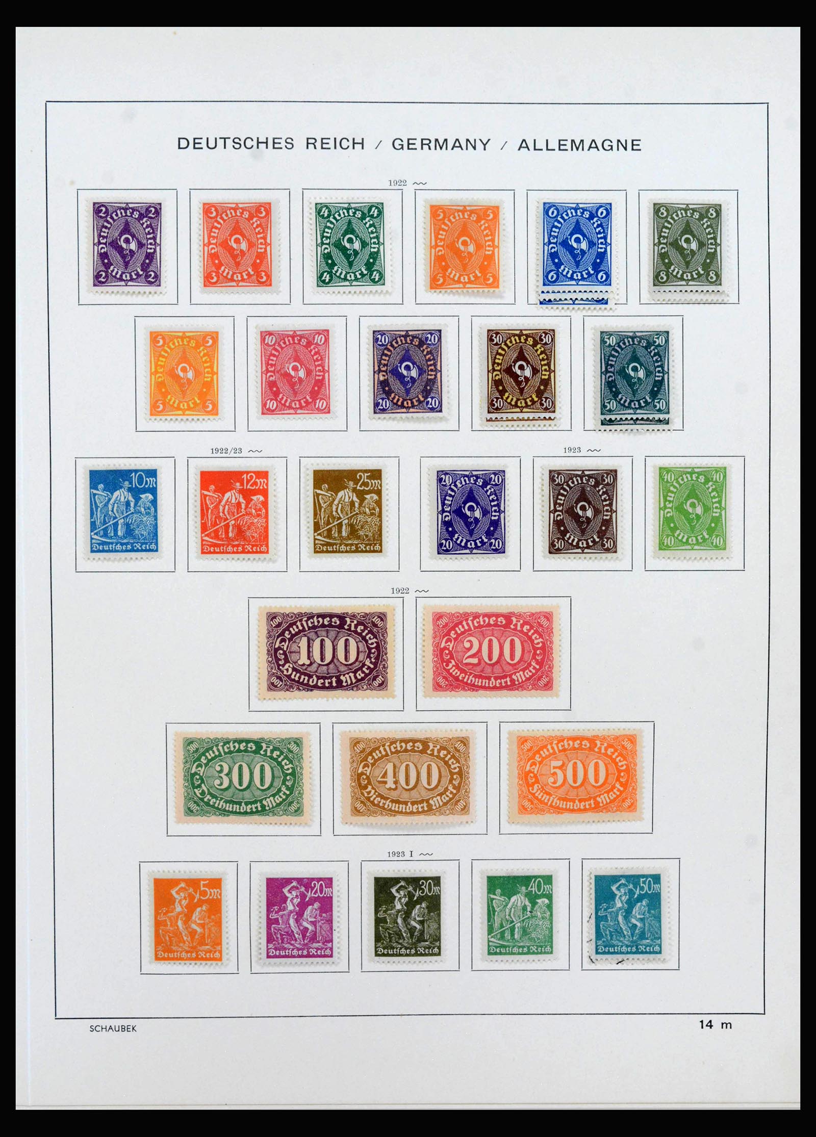40142 0018 - Postzegelverzameling 40142 Duitse Rijk 1872-1945.