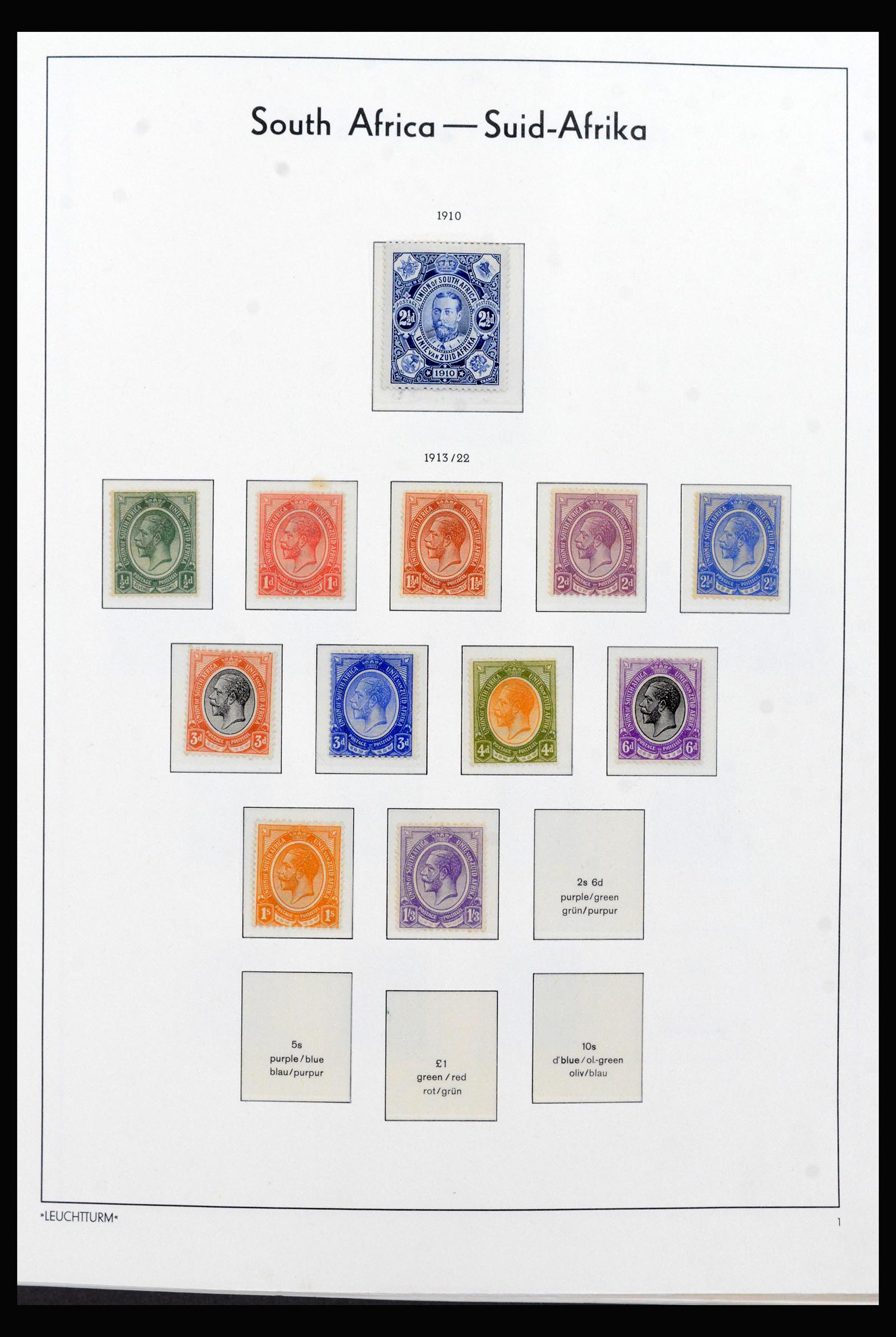 40143 0001 - Postzegelverzameling 40143 Zuid Afrika 1910-2008.