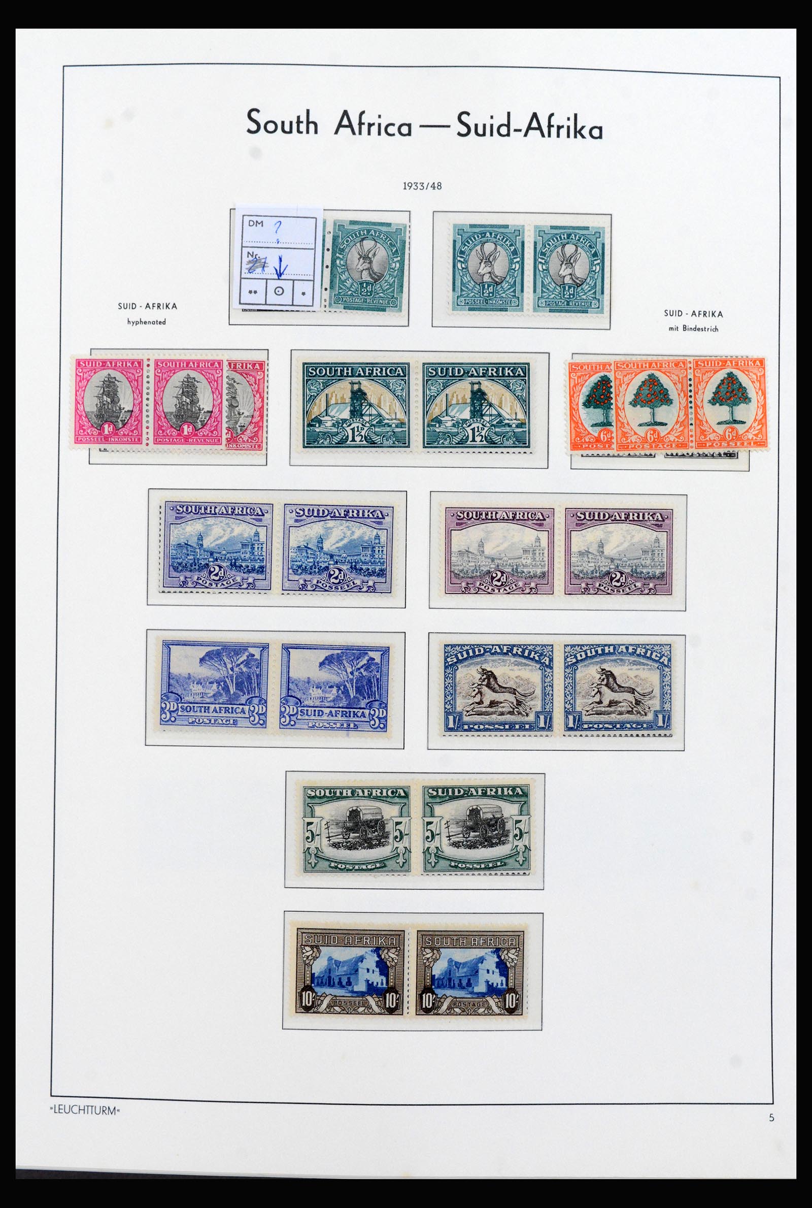 40143 0008 - Postzegelverzameling 40143 Zuid Afrika 1910-2008.
