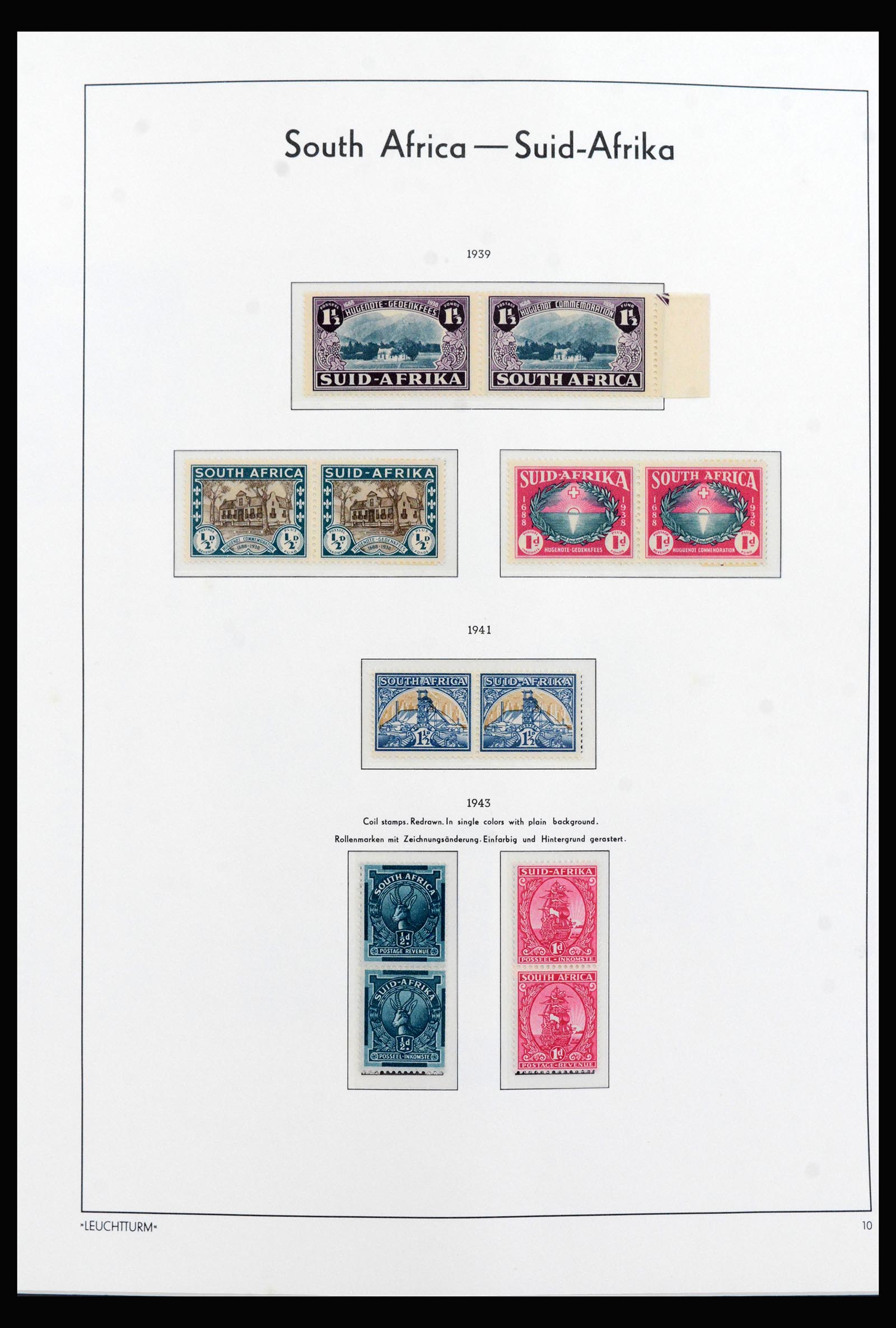 40143 0018 - Postzegelverzameling 40143 Zuid Afrika 1910-2008.