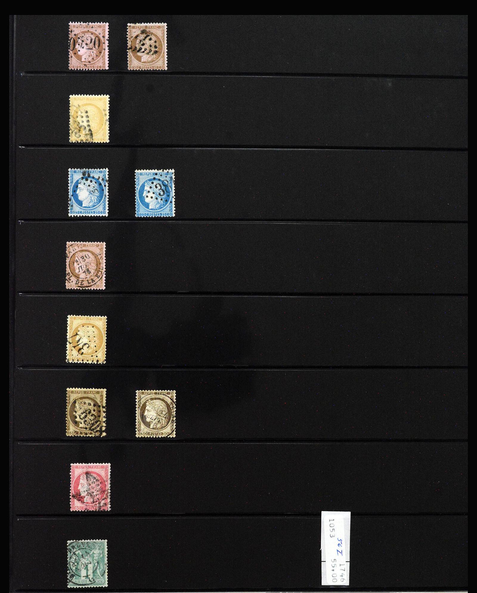 40144 0008 - Postzegelverzameling 40144 Frankrijk 1849-1937.