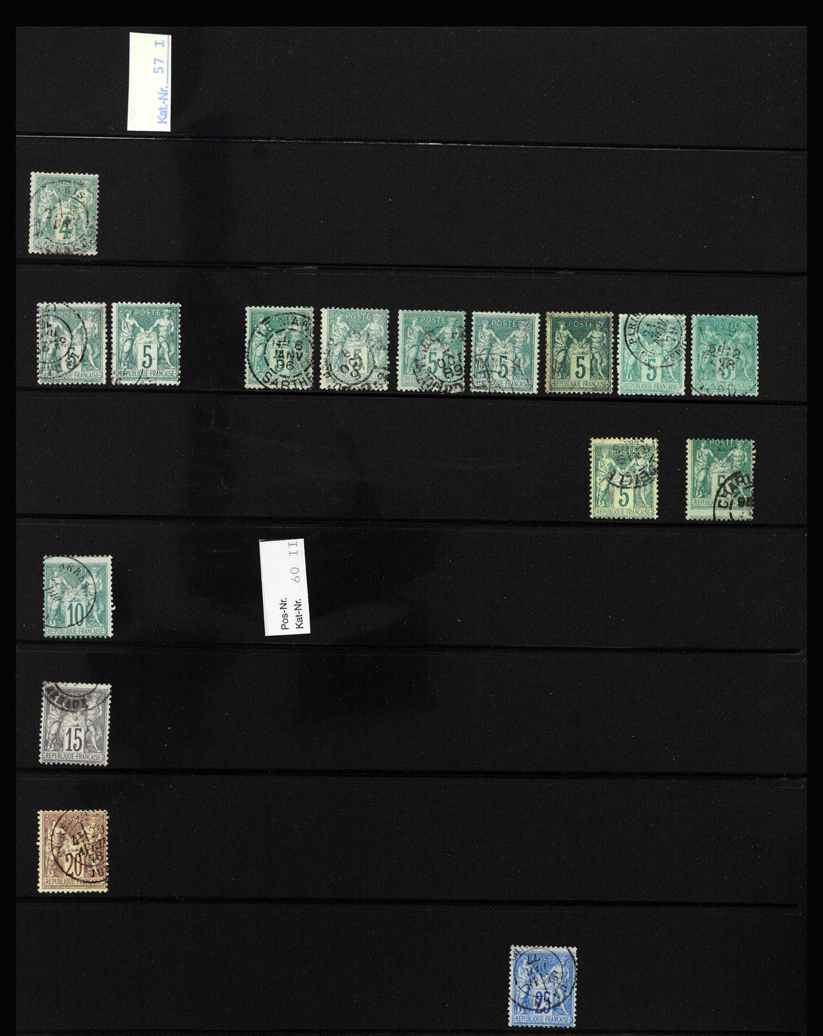 40144 0009 - Postzegelverzameling 40144 Frankrijk 1849-1937.