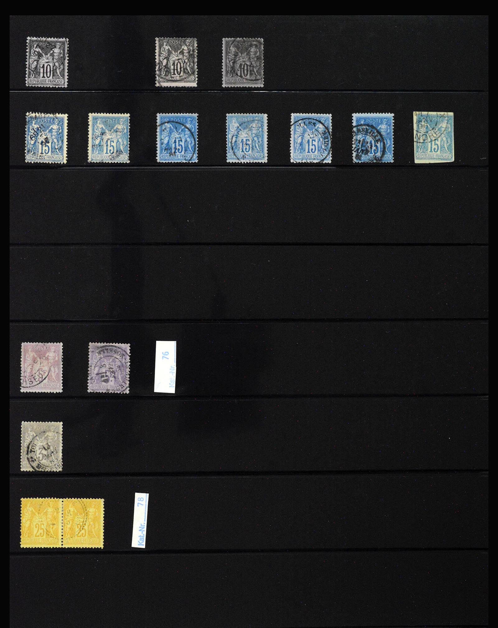 40144 0011 - Postzegelverzameling 40144 Frankrijk 1849-1937.