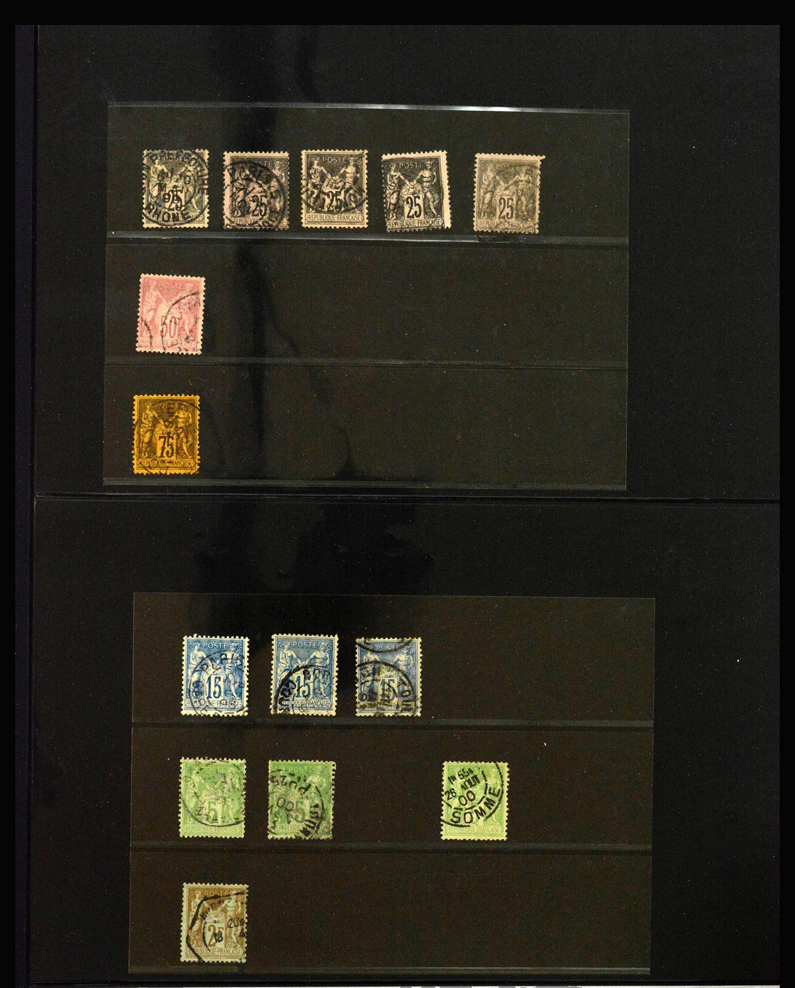 40144 0012 - Postzegelverzameling 40144 Frankrijk 1849-1937.