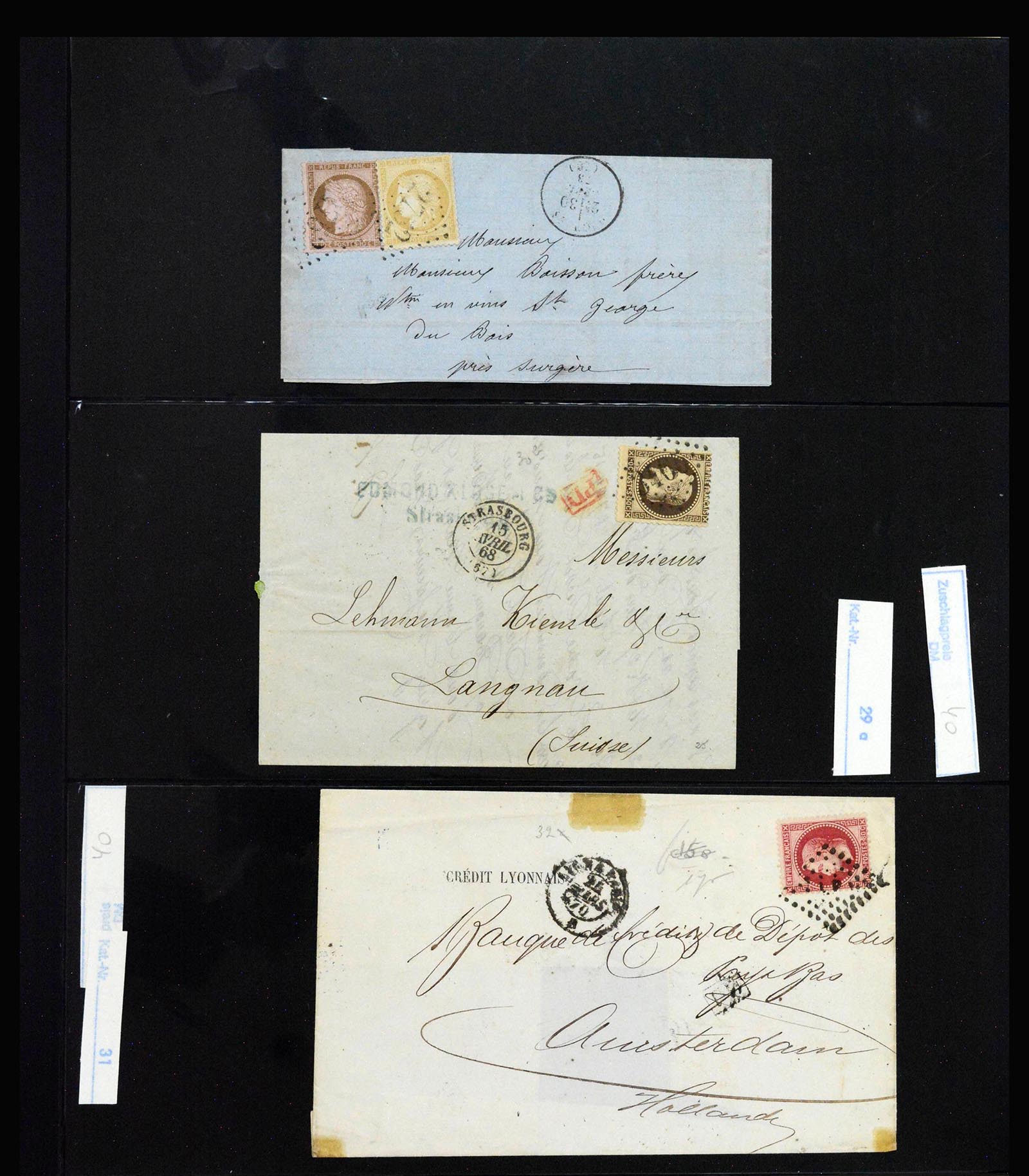 40144 0014 - Postzegelverzameling 40144 Frankrijk 1849-1937.