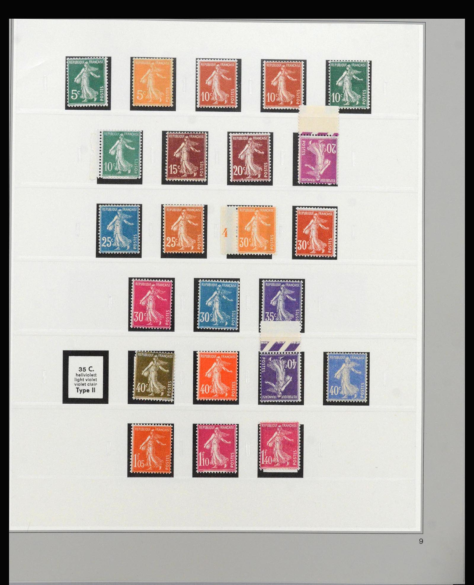 40144 0019 - Postzegelverzameling 40144 Frankrijk 1849-1937.