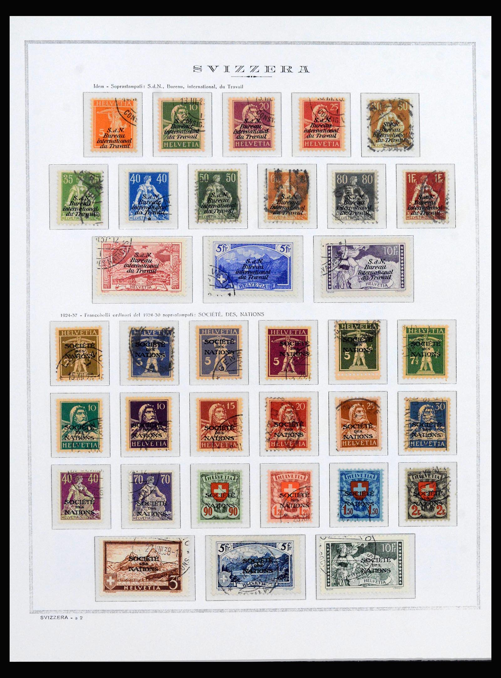 40147 0003 - Postzegelverzameling 40147 Zwitserland BOB 1878-1989.