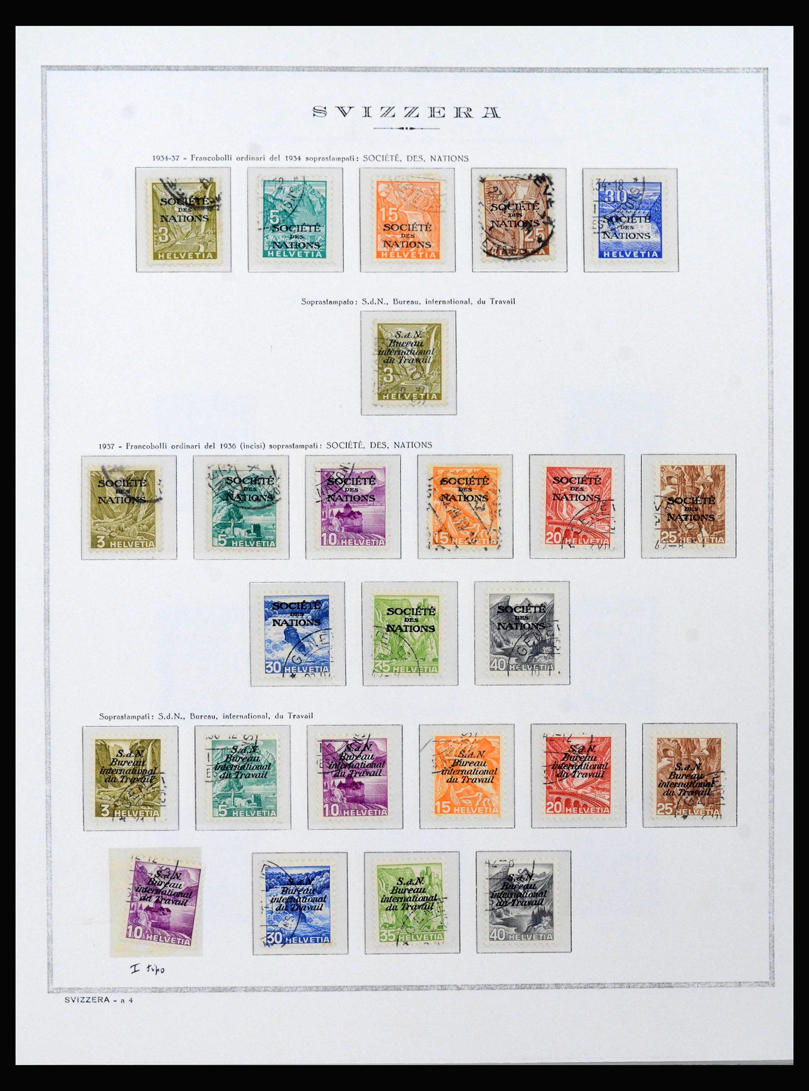 40147 0005 - Postzegelverzameling 40147 Zwitserland BOB 1878-1989.