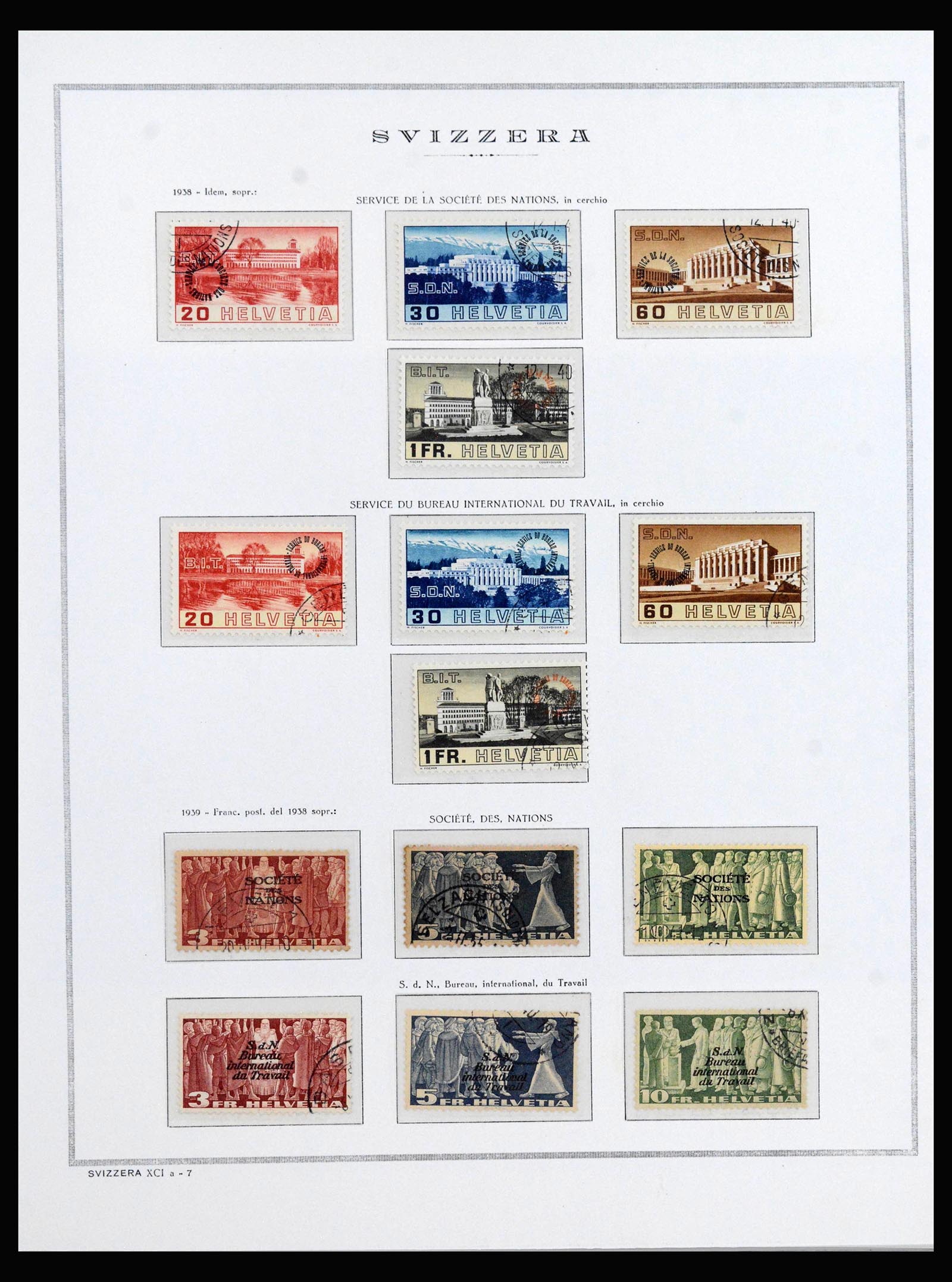 40147 0011 - Postzegelverzameling 40147 Zwitserland BOB 1878-1989.