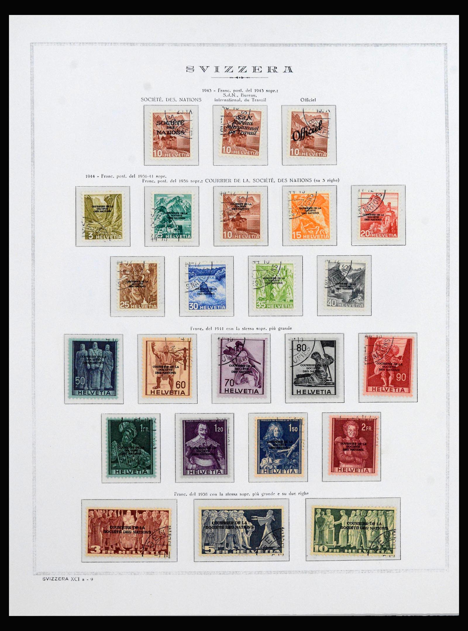 40147 0014 - Postzegelverzameling 40147 Zwitserland BOB 1878-1989.