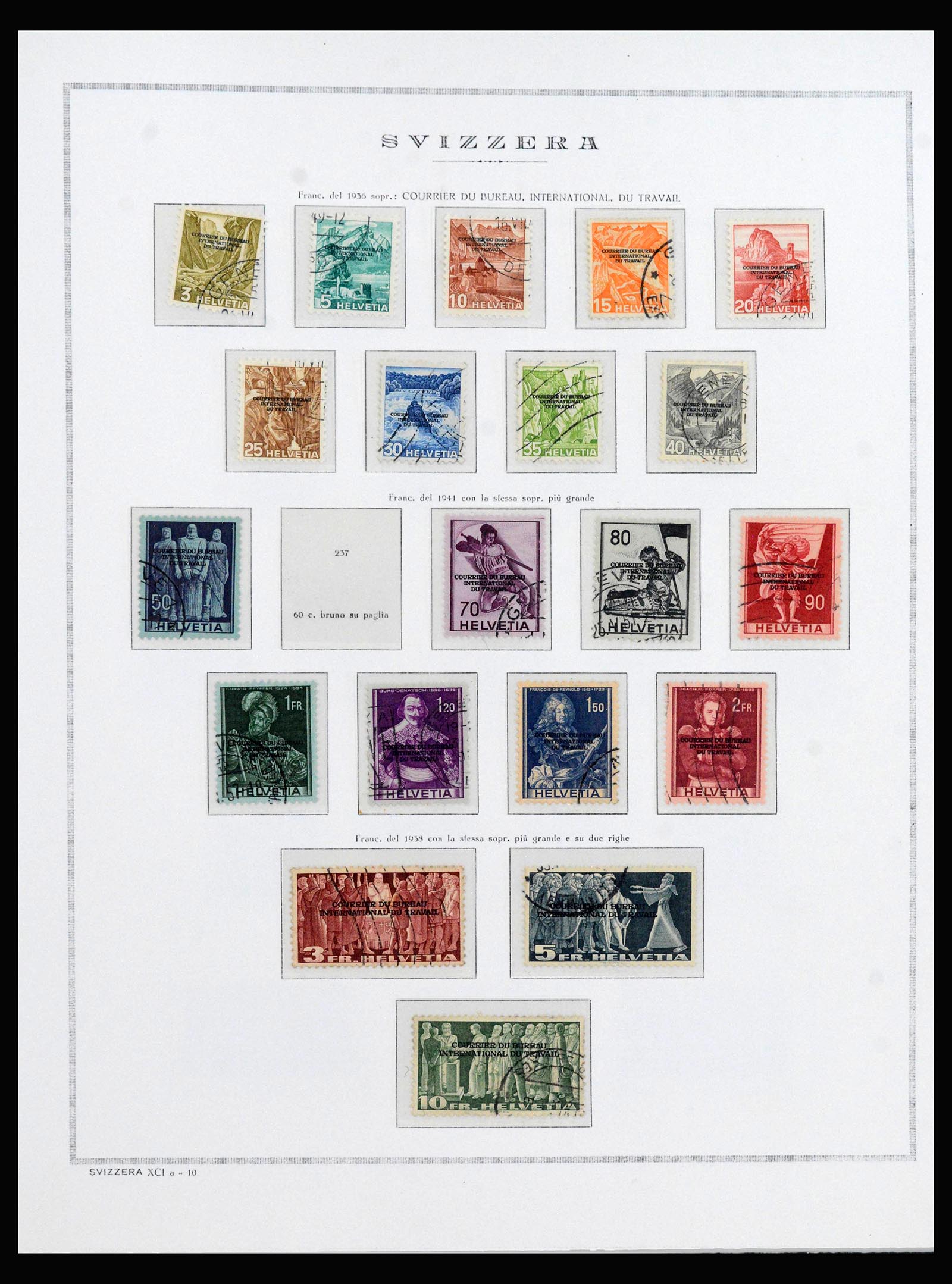 40147 0015 - Postzegelverzameling 40147 Zwitserland BOB 1878-1989.