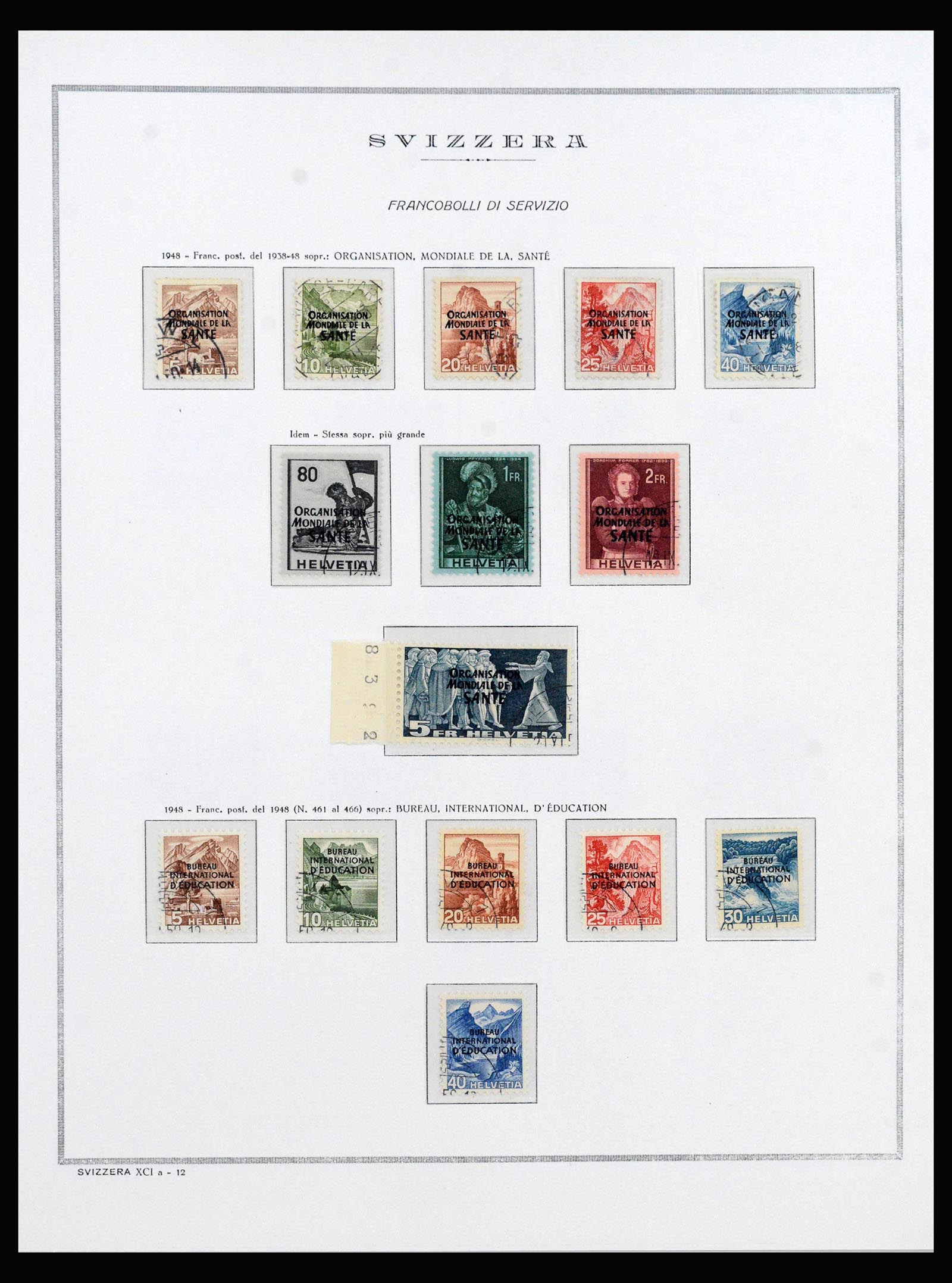 40147 0017 - Postzegelverzameling 40147 Zwitserland BOB 1878-1989.